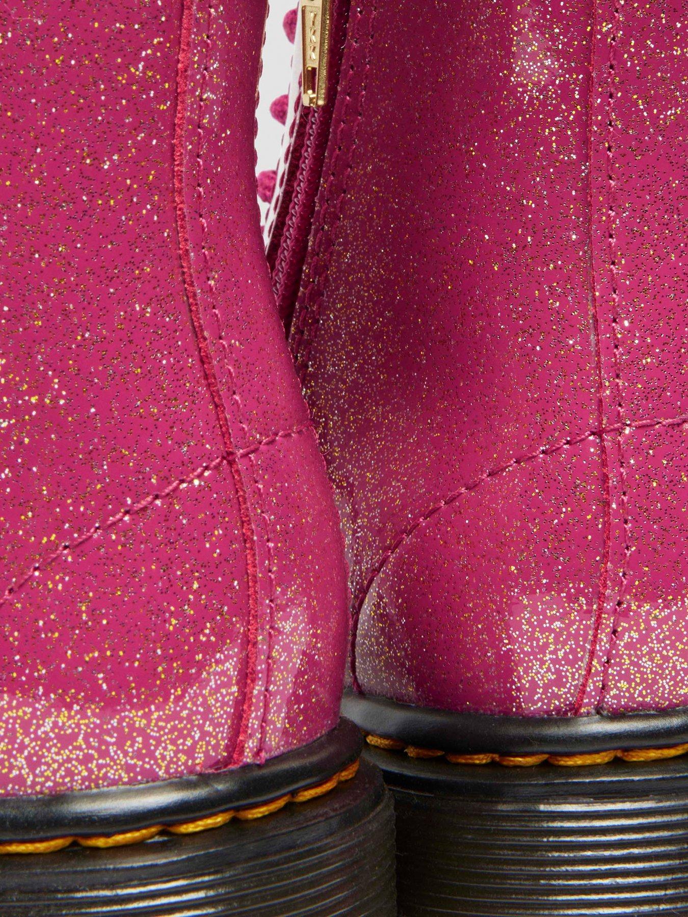 Pink Junior 1460 Patent Leather Ankle Boots Dr Martens Toddler
