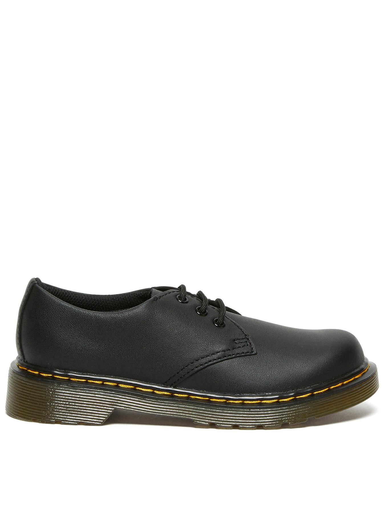 Image 1 of 6 of Dr Martens Junior 1461 J 3 Eye Shoe Black Softy T - Pink