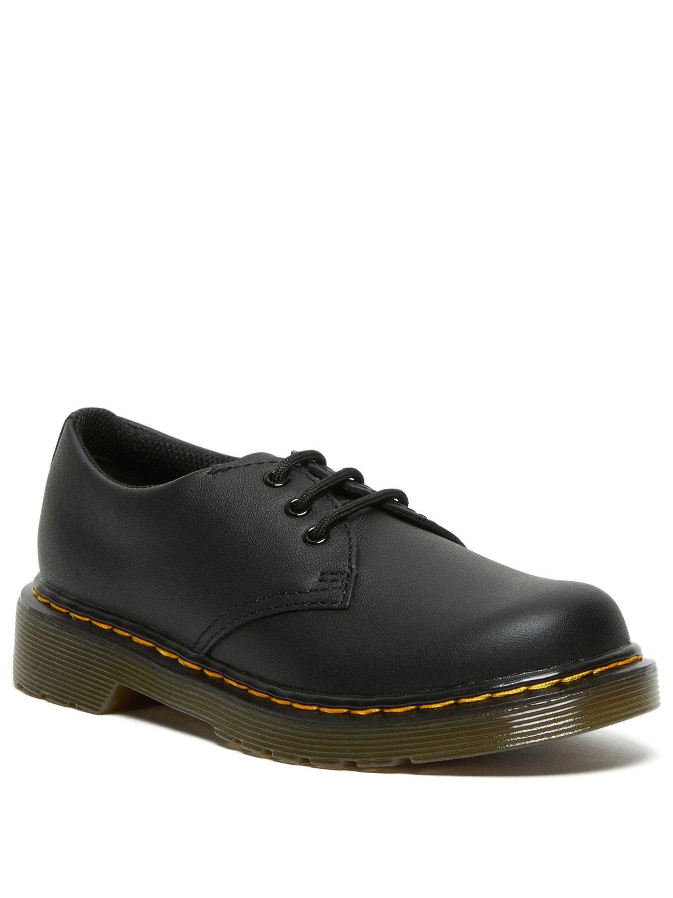 Image 2 of 6 of Dr Martens Junior 1461 J 3 Eye Shoe Black Softy T - Pink
