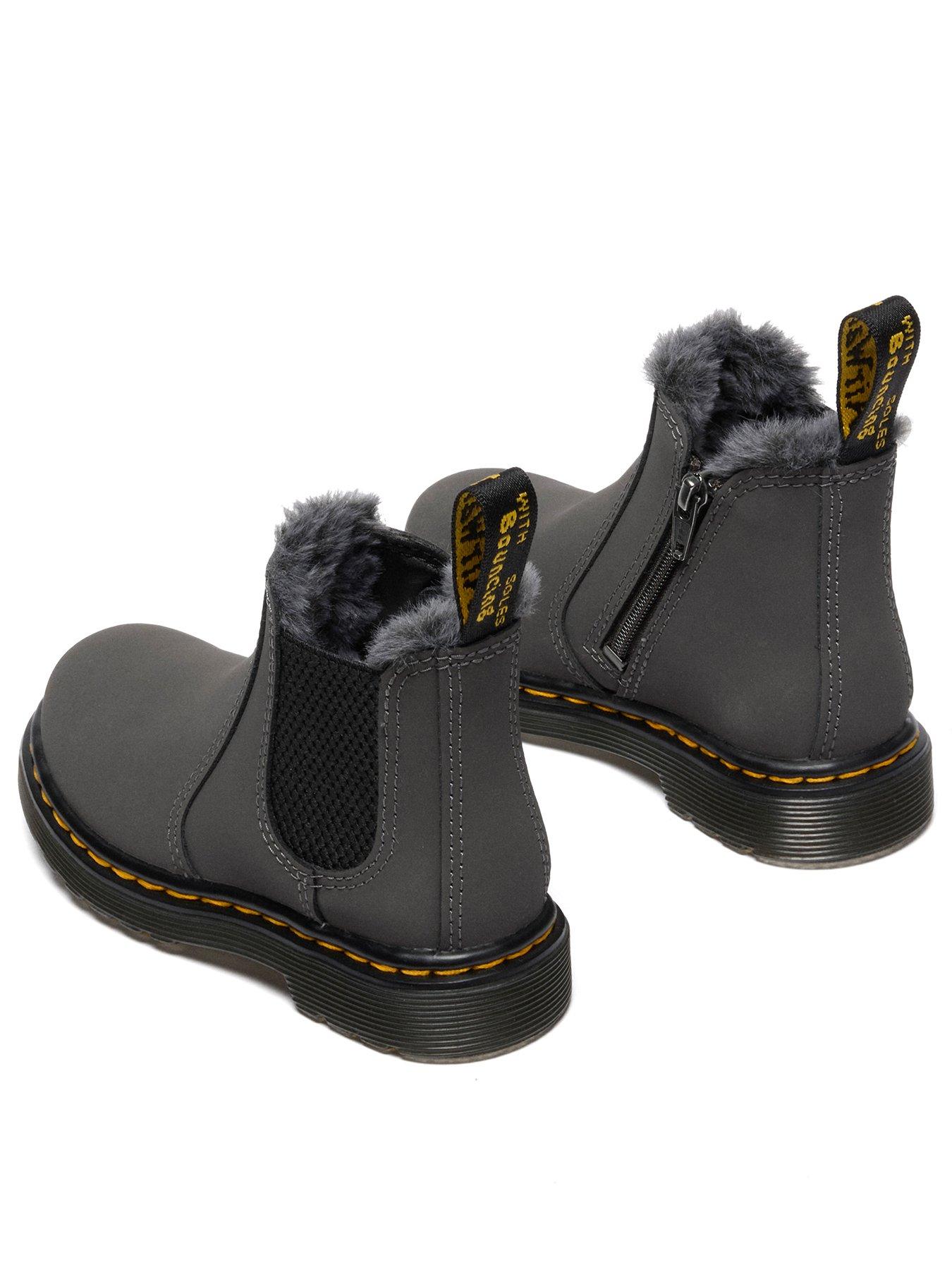 Martens Leonore Fur Chelsea Boots Fluffy Lined Boots MARTENS 2976