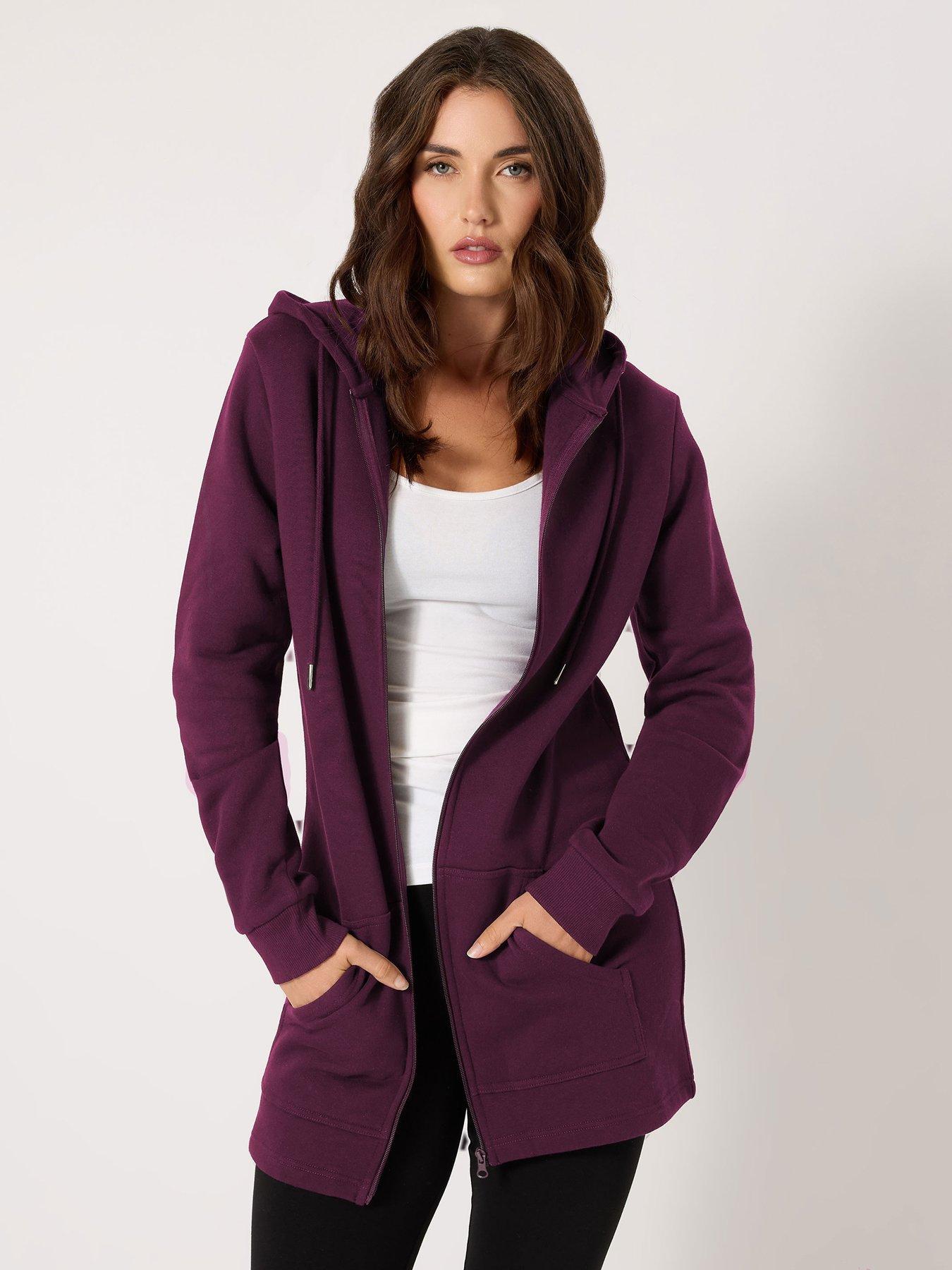undefined Longline Hoodie - Red