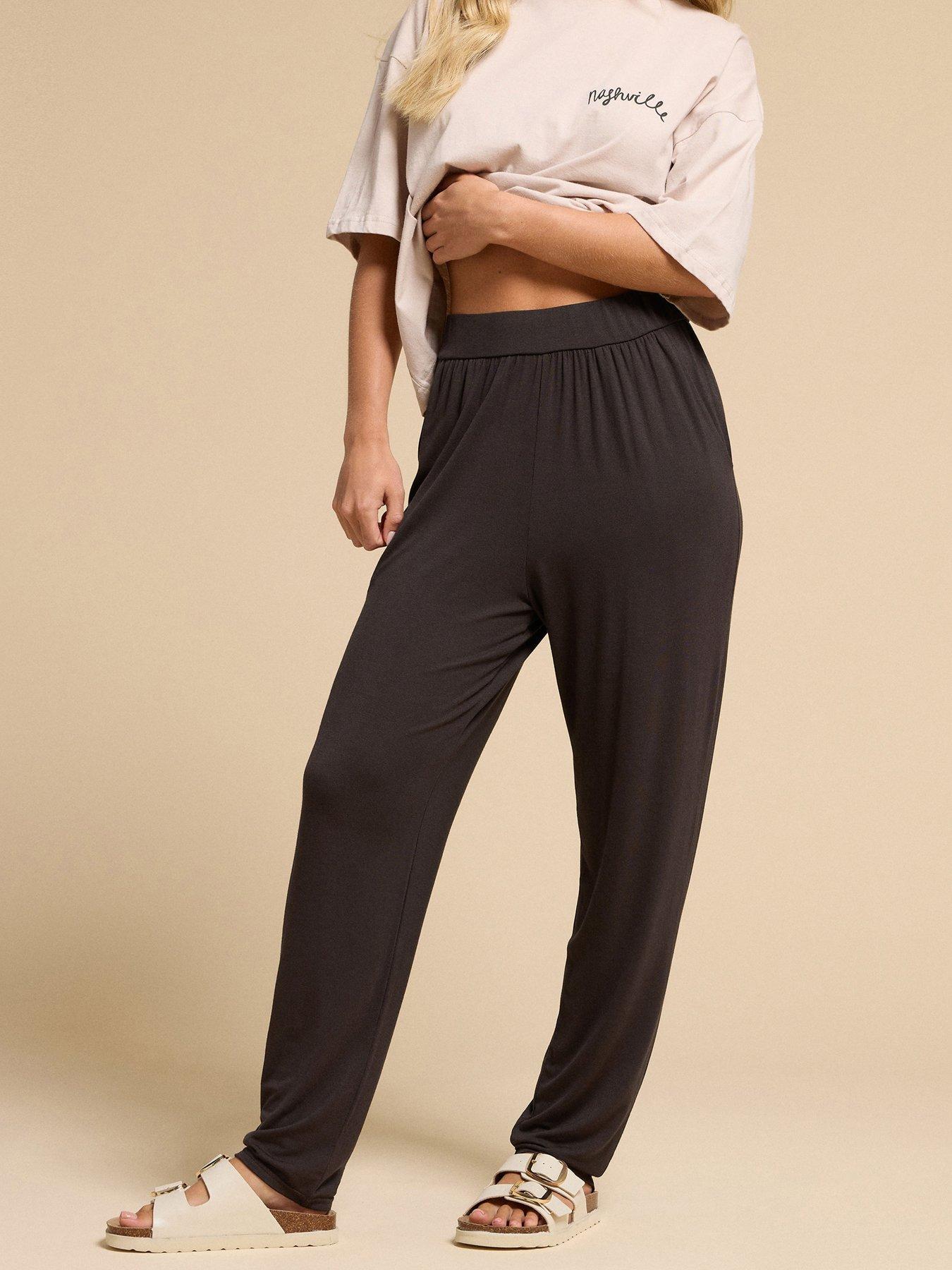 undefined Petite Harem Trousers - Brown