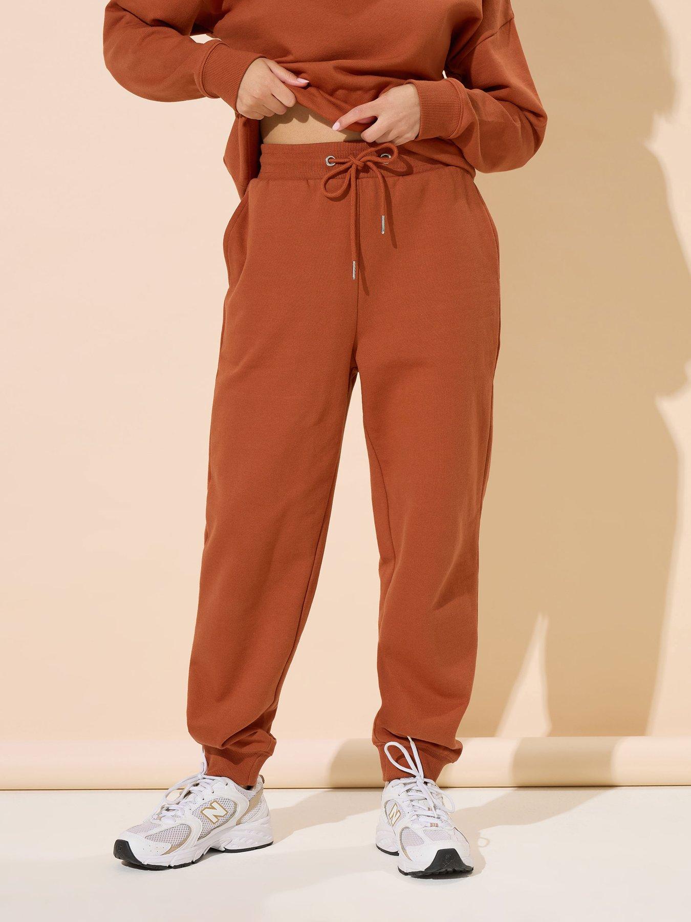 undefined Petite Cuffed Jogger - Orange