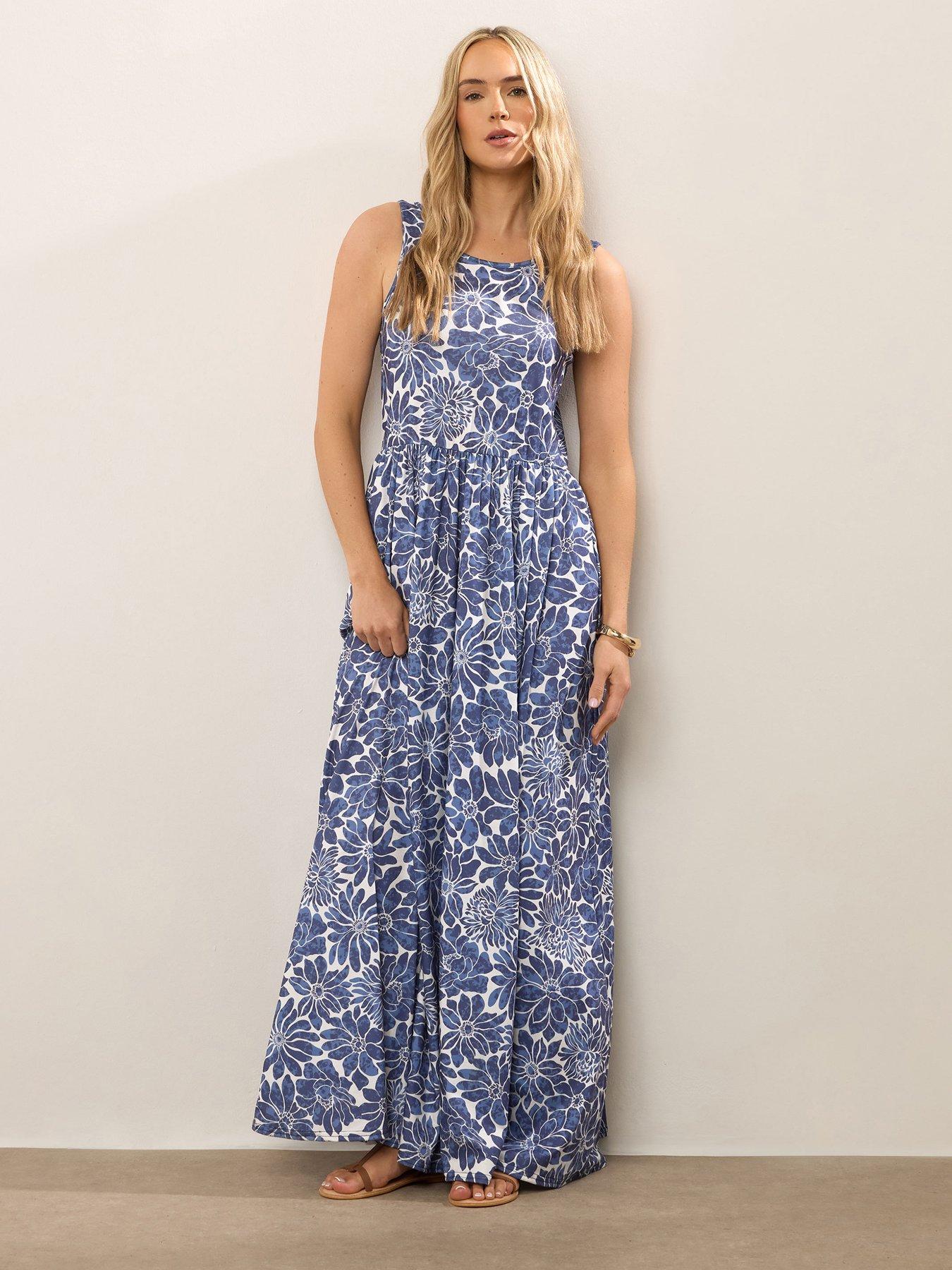 undefined Tall Floral Sleeveless Maxi Dress