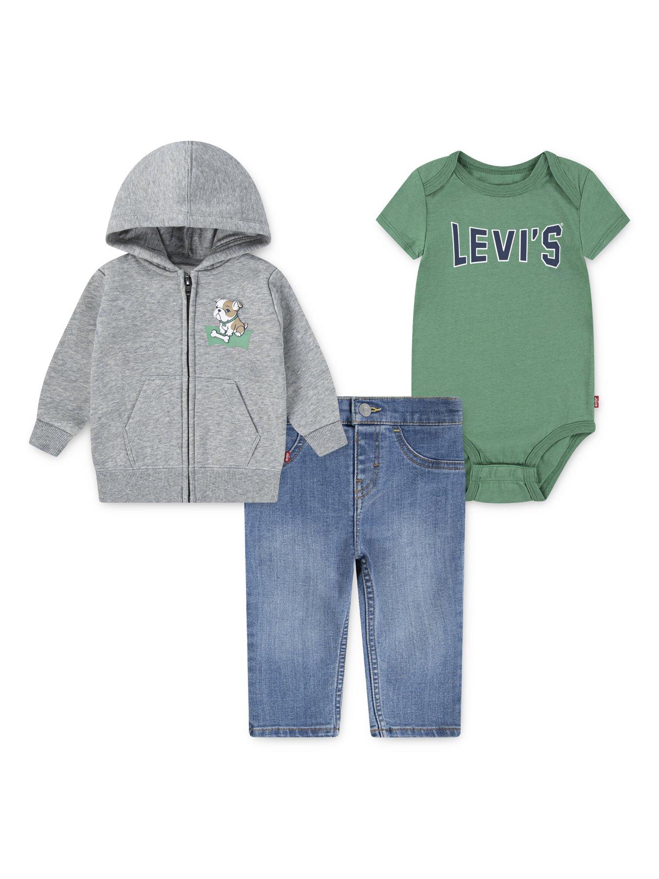 undefined Baby Boys 3 Piece Hoodie, T-Shirt  &  Jean Set - Multi