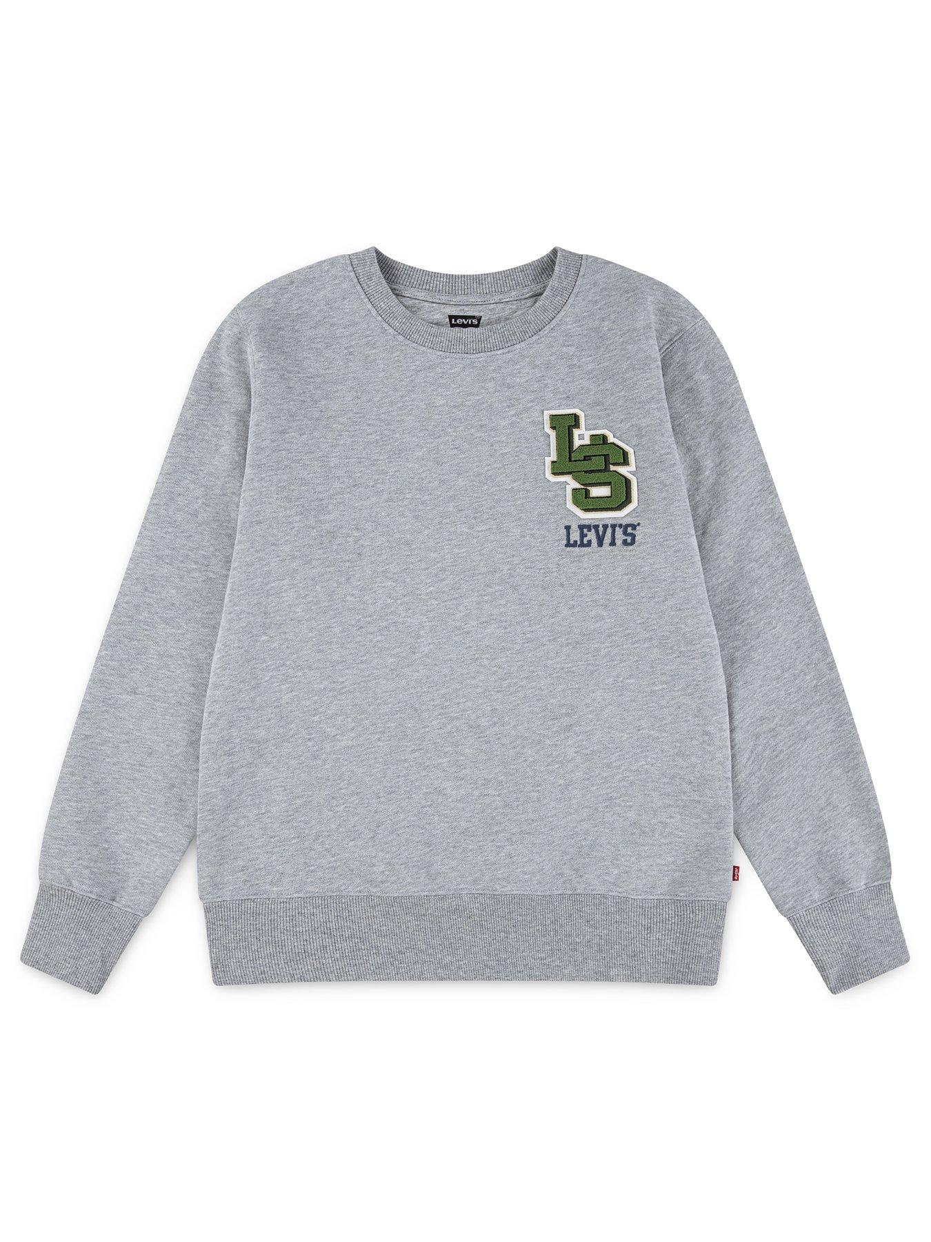 Levi's Boys Streamline Monogram Crewneck Top - Grey