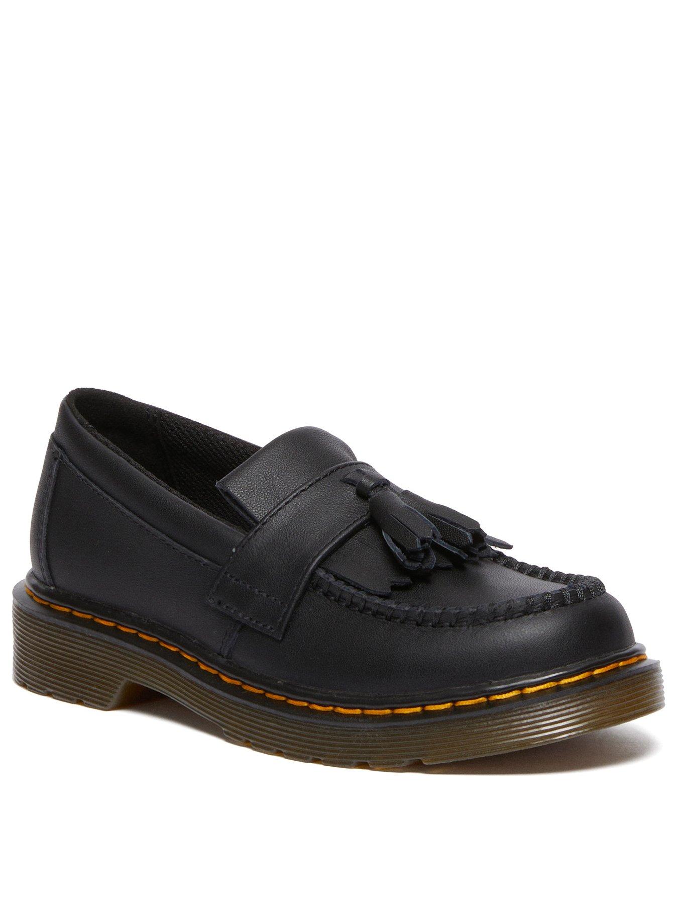 Dr Martens Junior Adrian J Tassel Loafer Black Softy T - Grey | Very