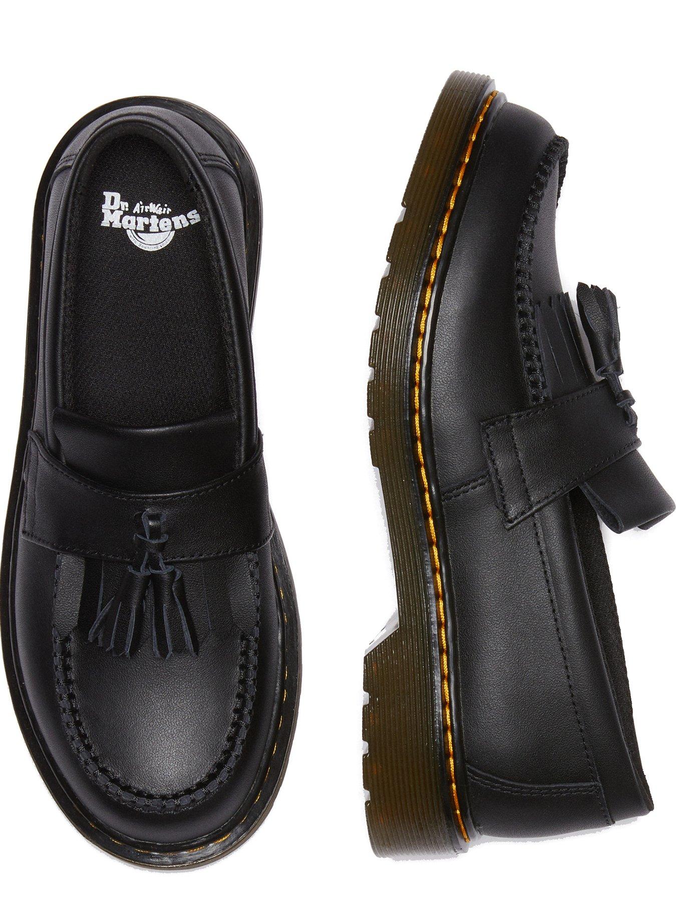 Dr Martens Junior Adrian J Tassel Loafer Black Softy T Grey Very