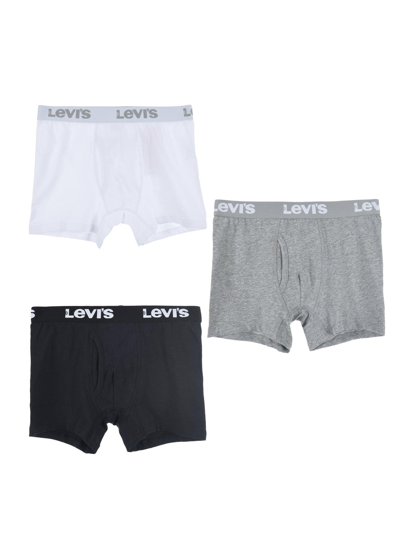 Image 1 of 3 of Levi's Boys 3 Pack Boxer Briefs - White