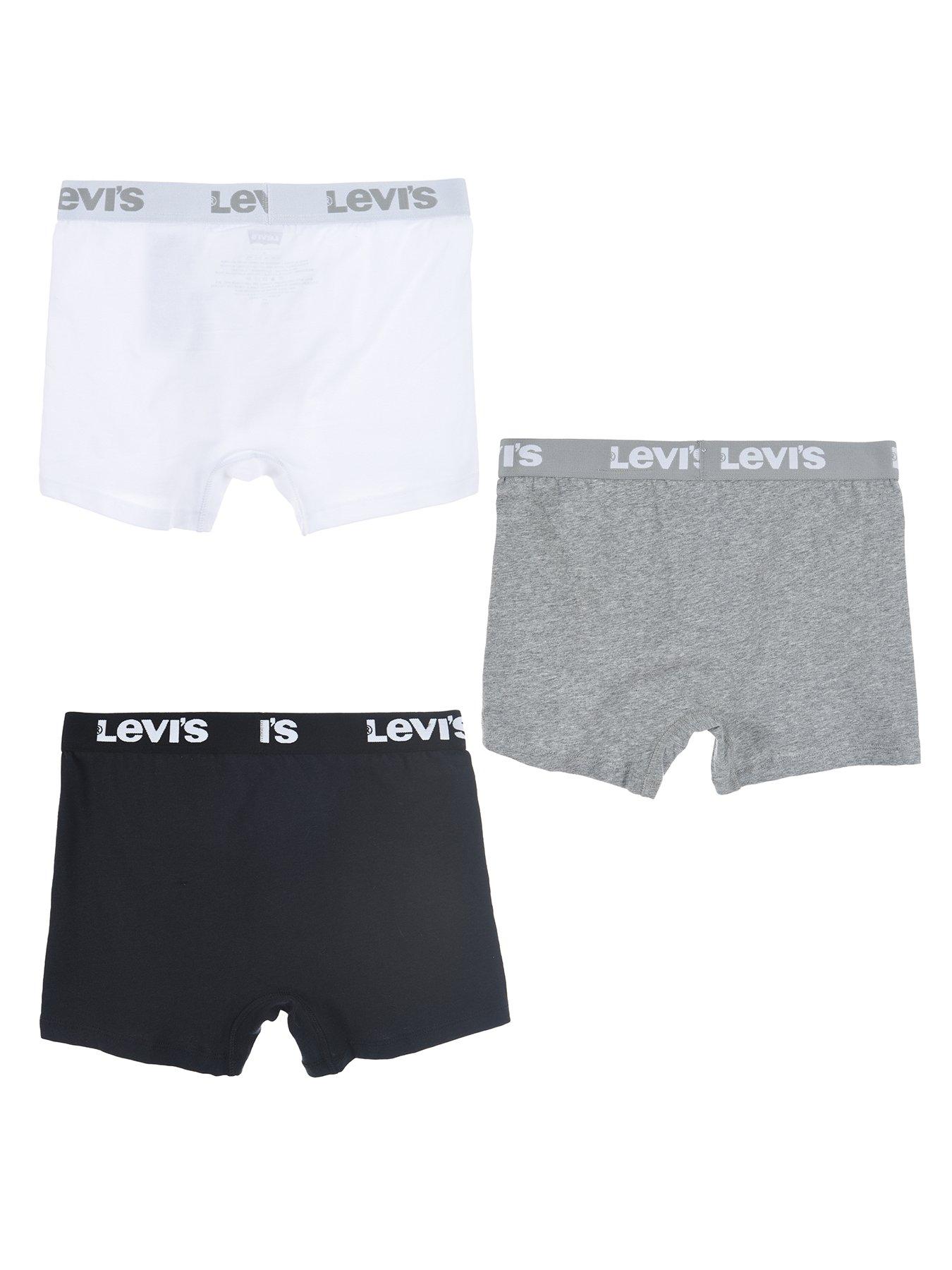 Image 3 of 3 of Levi's Boys 3 Pack Boxer Briefs - White