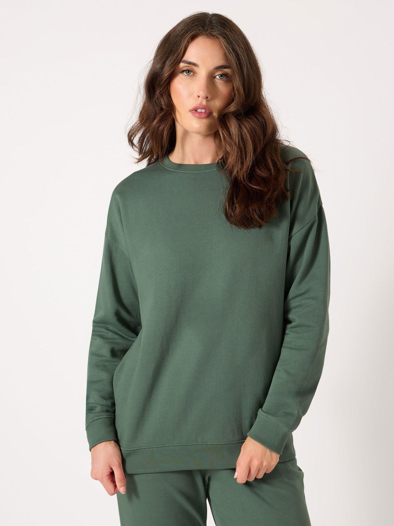 Long Tall Sally Crew Neck Sweatshirt Green Very