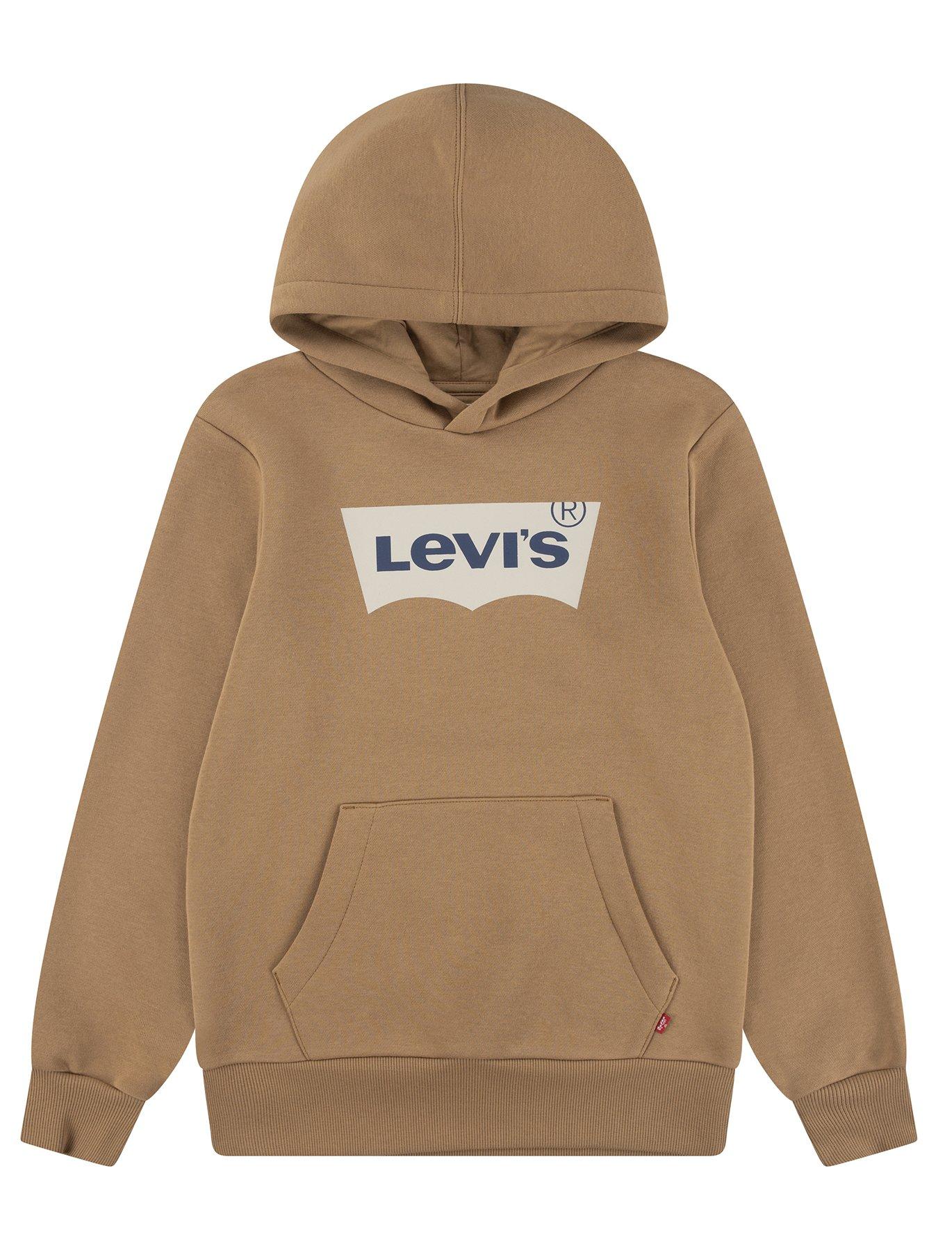 Levi's Boys Batwing Screenprint Hoodie - Light Brown
