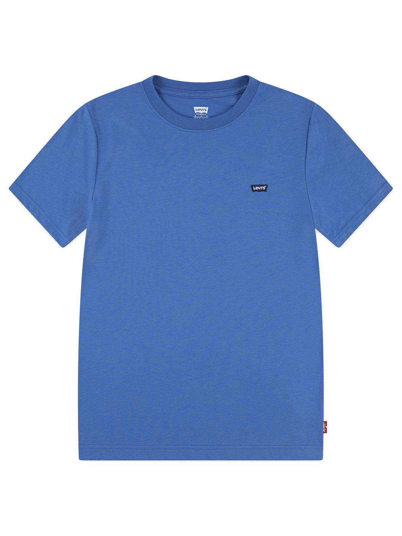 undefined Boys Batwing Chest Hit Short Sleeve T-Shirt - Blue