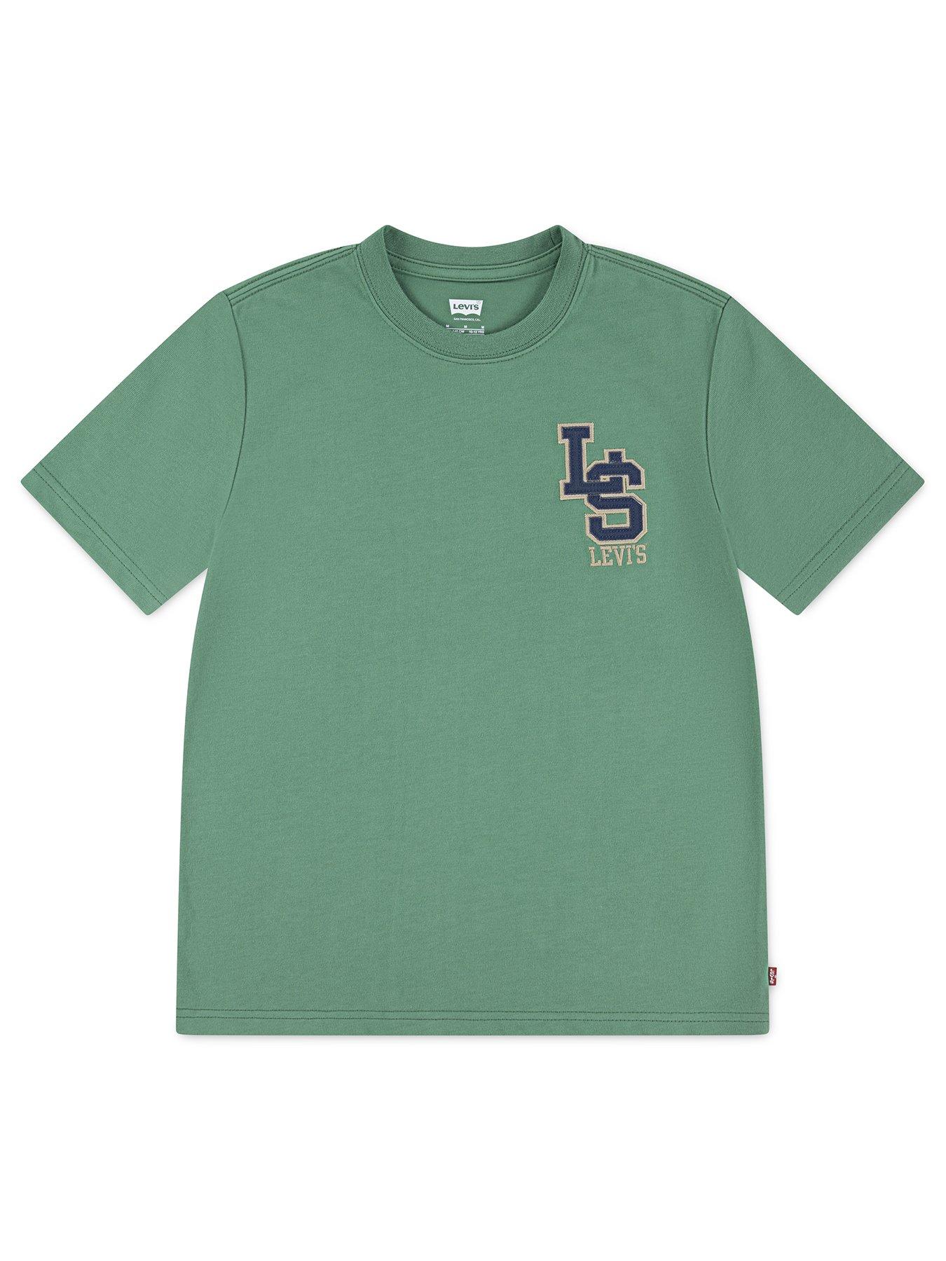 Levi's Boys Streamline Monogram Short Sleeve T-Shirt - Green