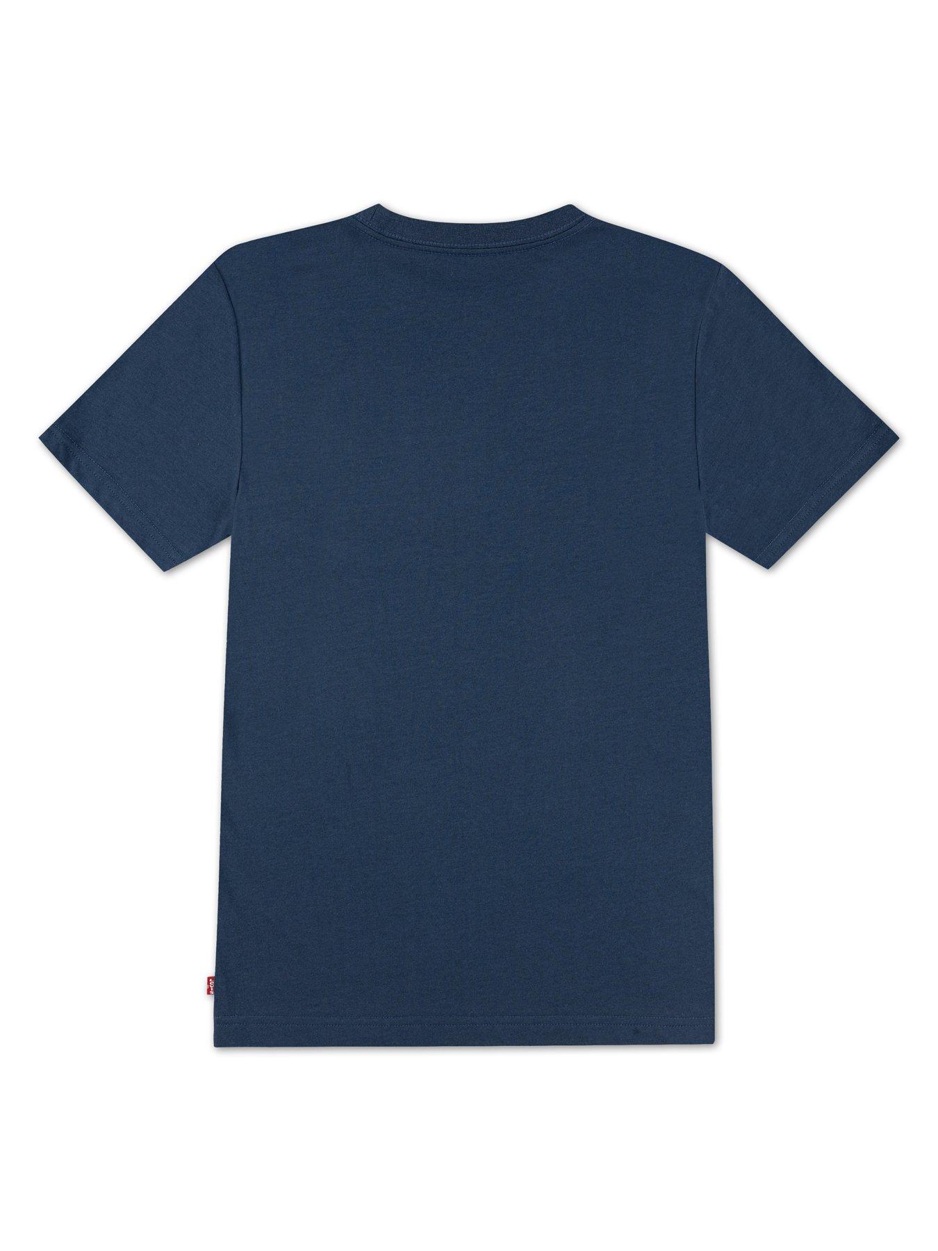 Image 2 of 3 of Levi's Boys Short Sleeve Batwing T-Shirt - Navy