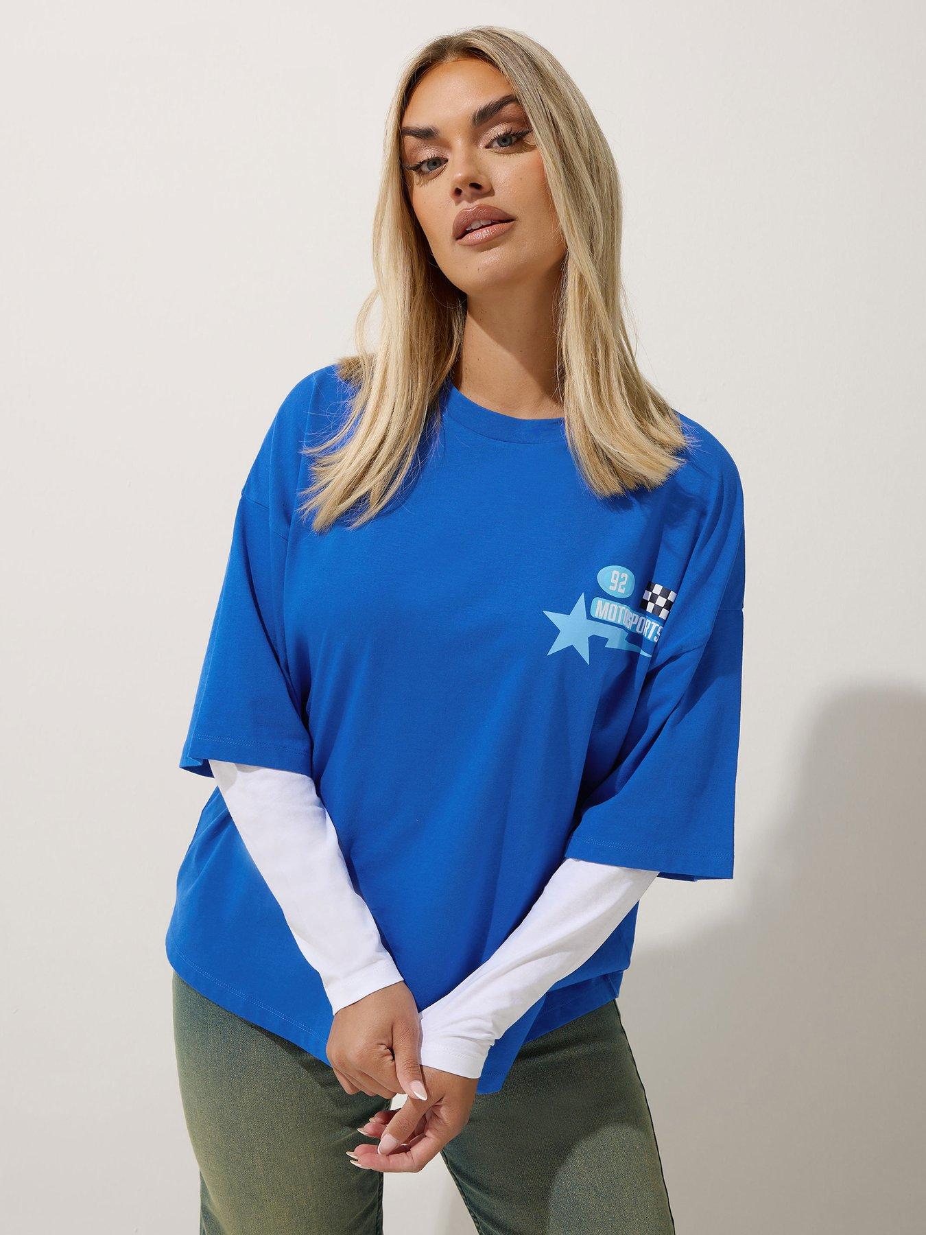 undefined Curve Speedy Way 2-in-1 T-Shirt - Blue