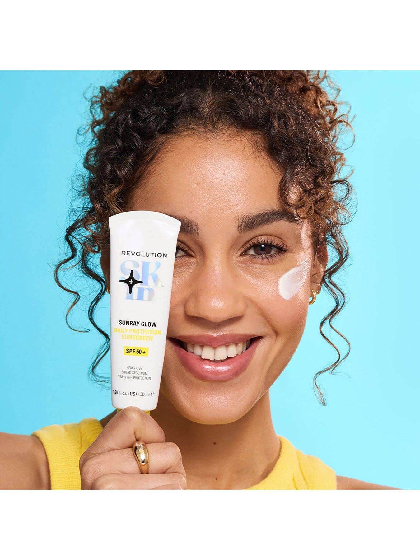 Image 2 of 7 of Revolution Beauty London Revolution Skin Sunray Glow Daily Protection Sunscreen SPF 50+