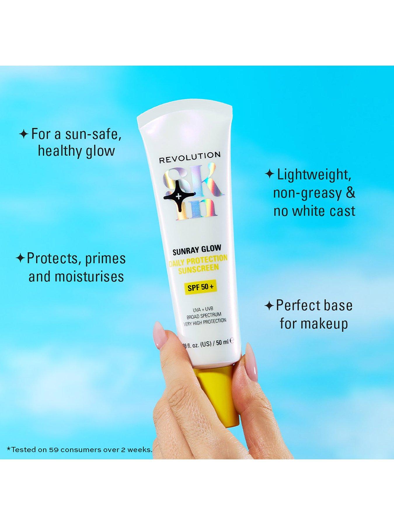 Image 4 of 7 of Revolution Beauty London Revolution Skin Sunray Glow Daily Protection Sunscreen SPF 50+