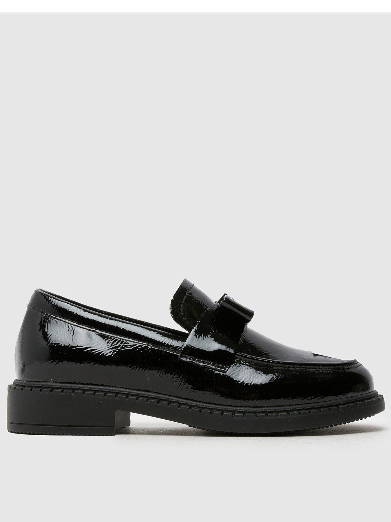 undefined Youth Leona Patent Bow Loafers - Black