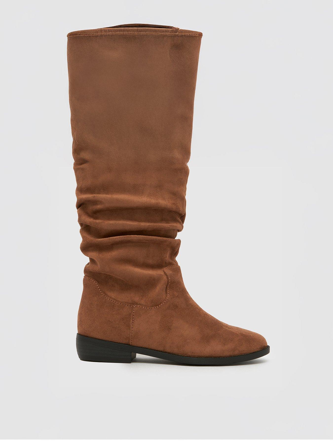 Schuh Youth Coast Slouche Boot - Brown