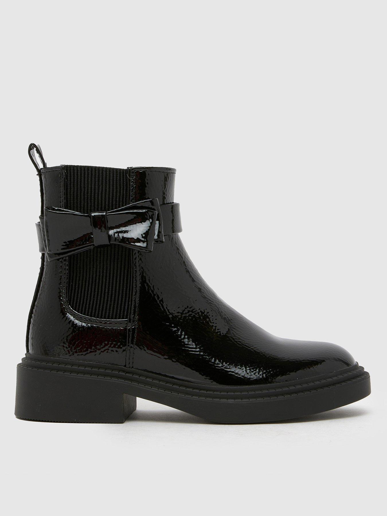 Schuh Junior Cait Bow Chelsea Boot - Black