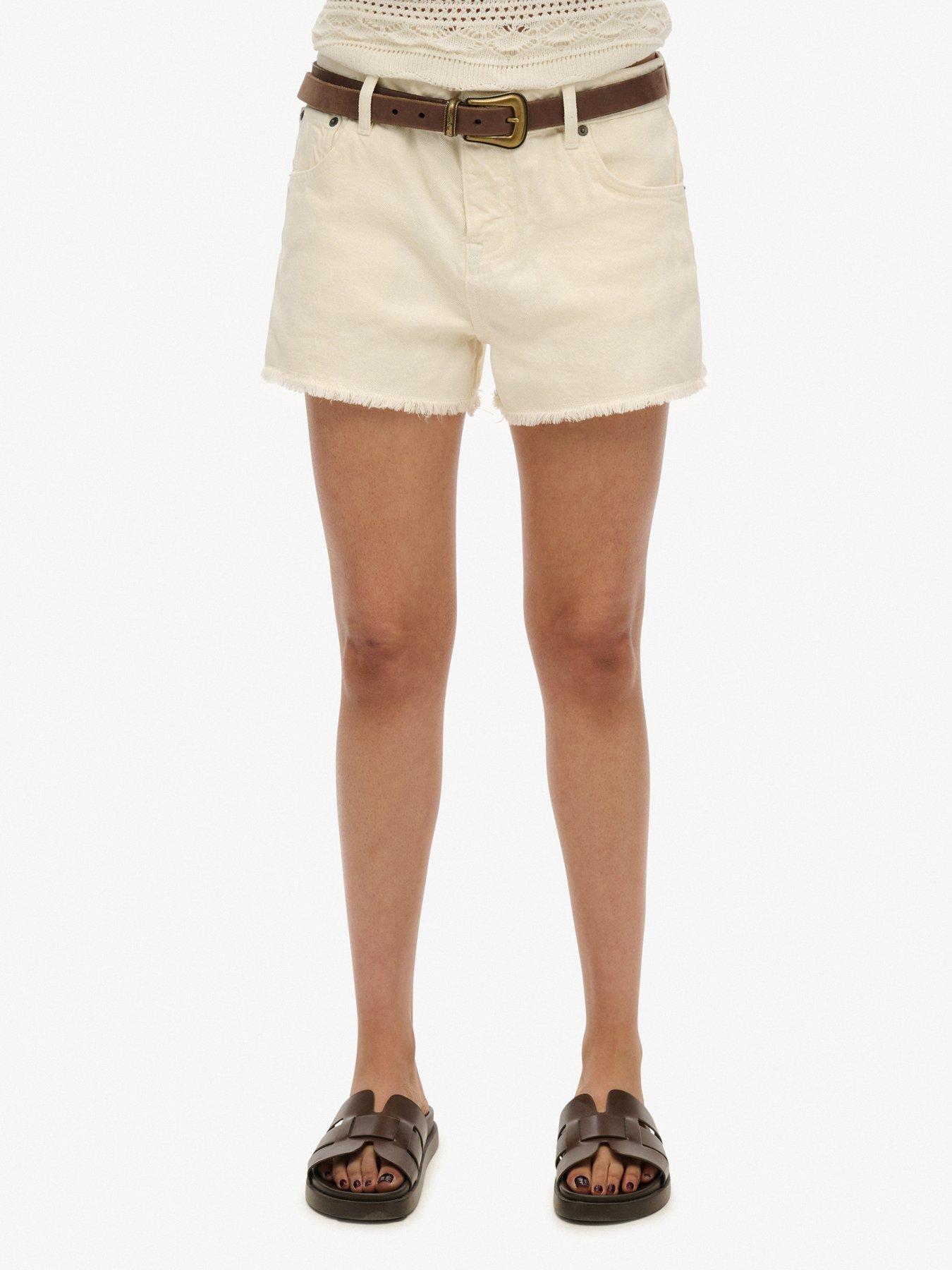 undefined Mid Rise Denim Hot Shorts