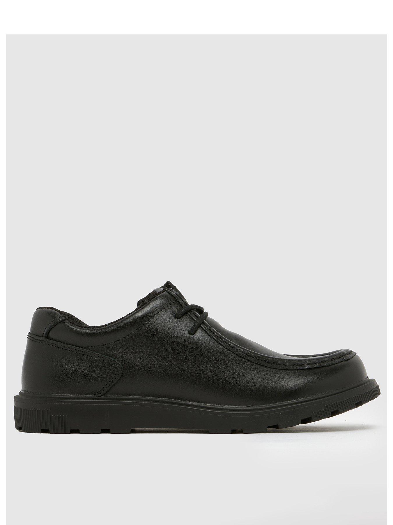 undefined Youth Lazer Leather Lace Up Shoe - Black
