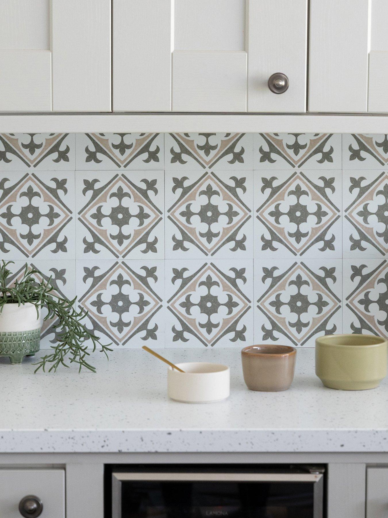 Image 1 of 7 of D-C-Fix Self Adhesive Wall Tiles Nadia Natural Pack Of 18 Tiles