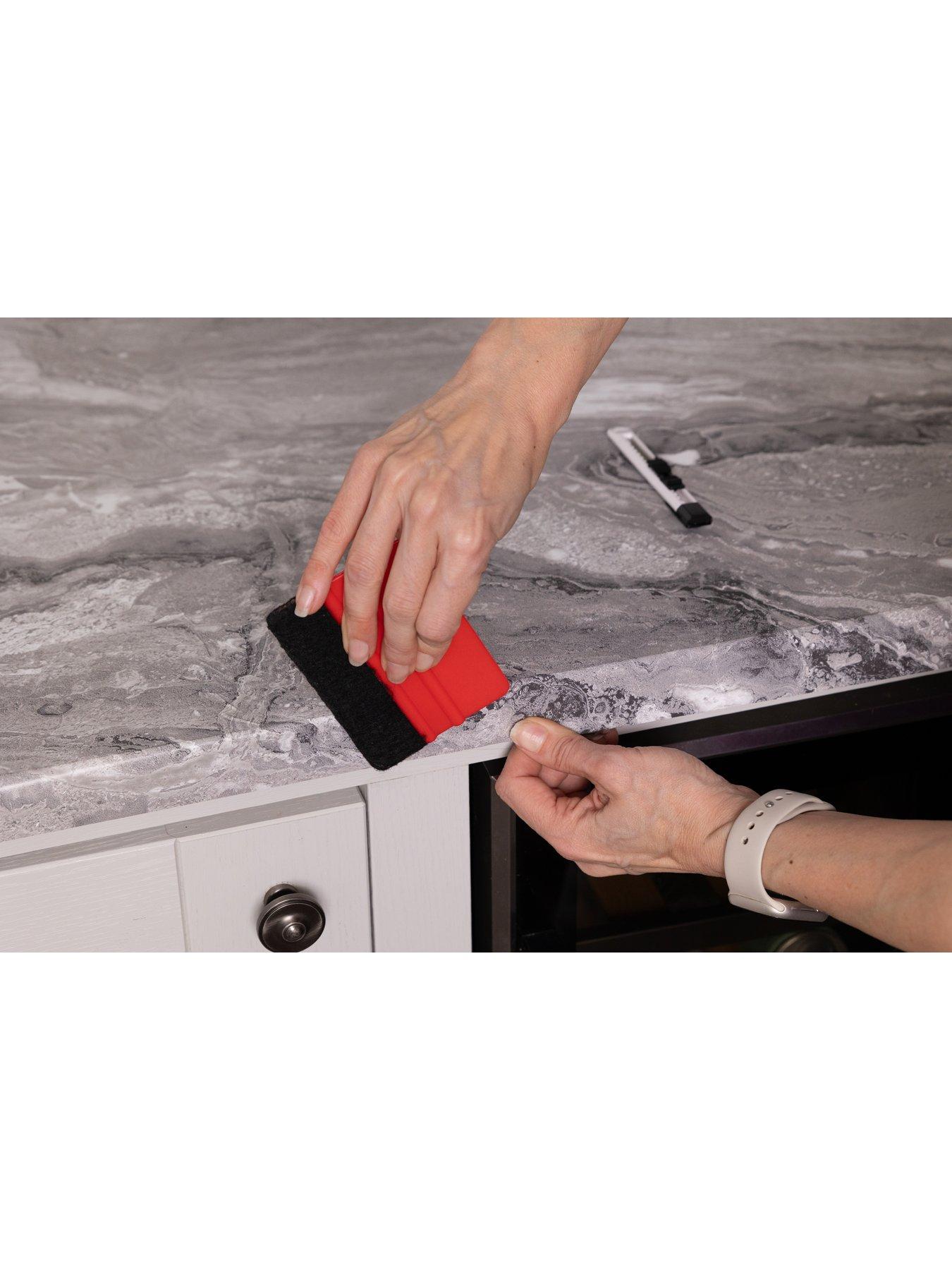 Image 4 of 7 of D-C-Fix Self Adhesive Vinyl Wrap For Worktops Paladina Greige 67.5cm X 2m (3 Rolls)