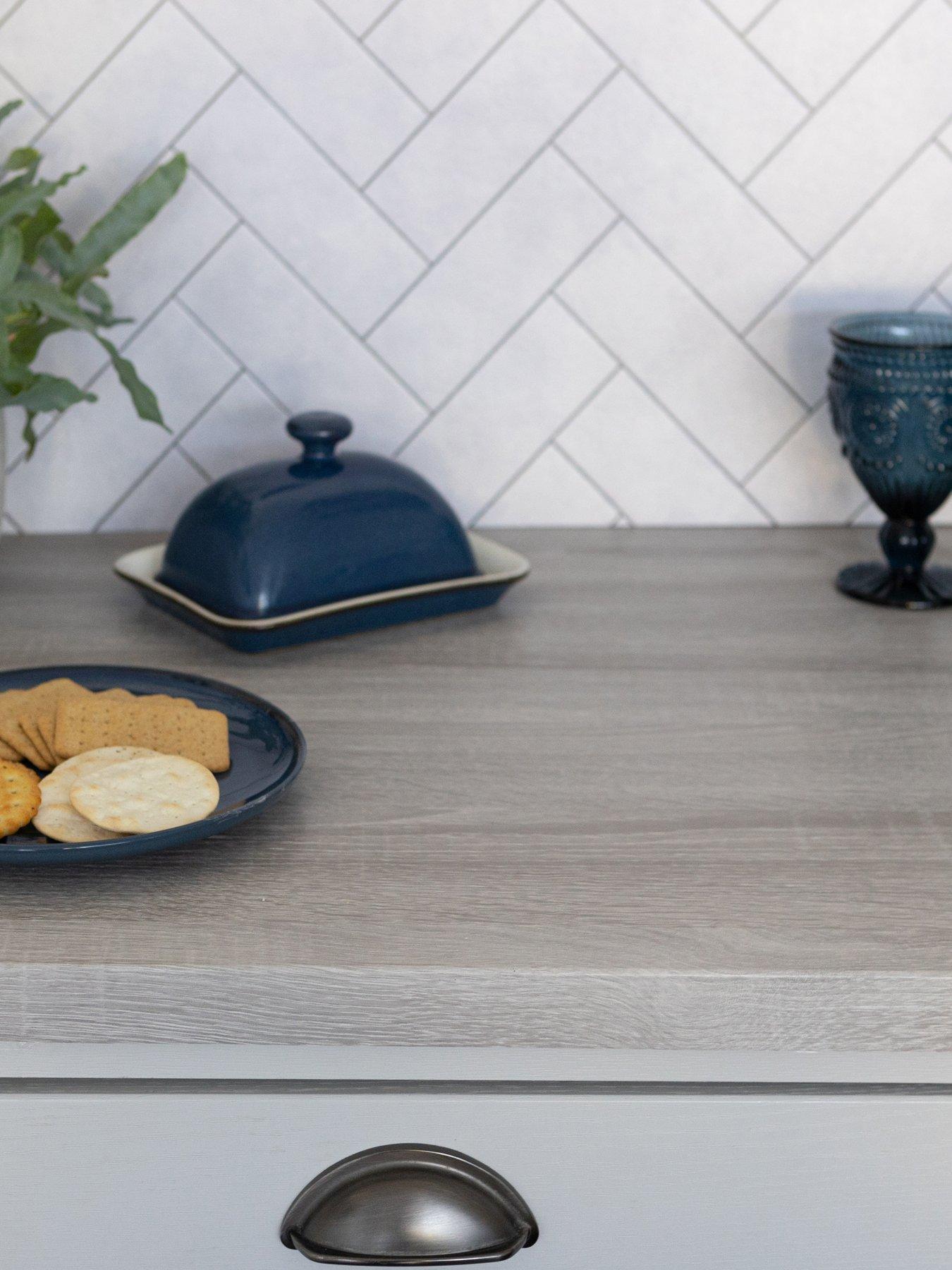 undefined Self Adhesive Vinyl Wrap For Doors Sonoma Oak Grey 67.5cm X 2m (3 Rolls)