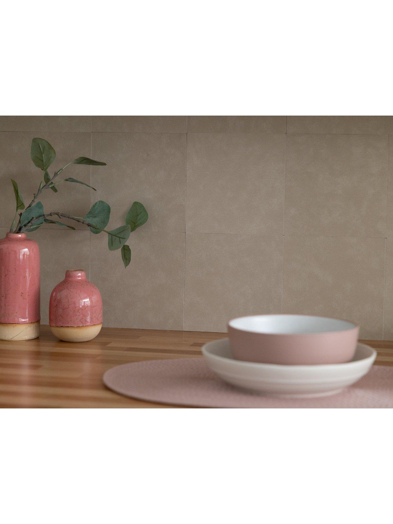 Image 3 of 7 of D-C-Fix Self Adhesive Wall Tiles Micro Cement Beige Pack Of 18 Tiles