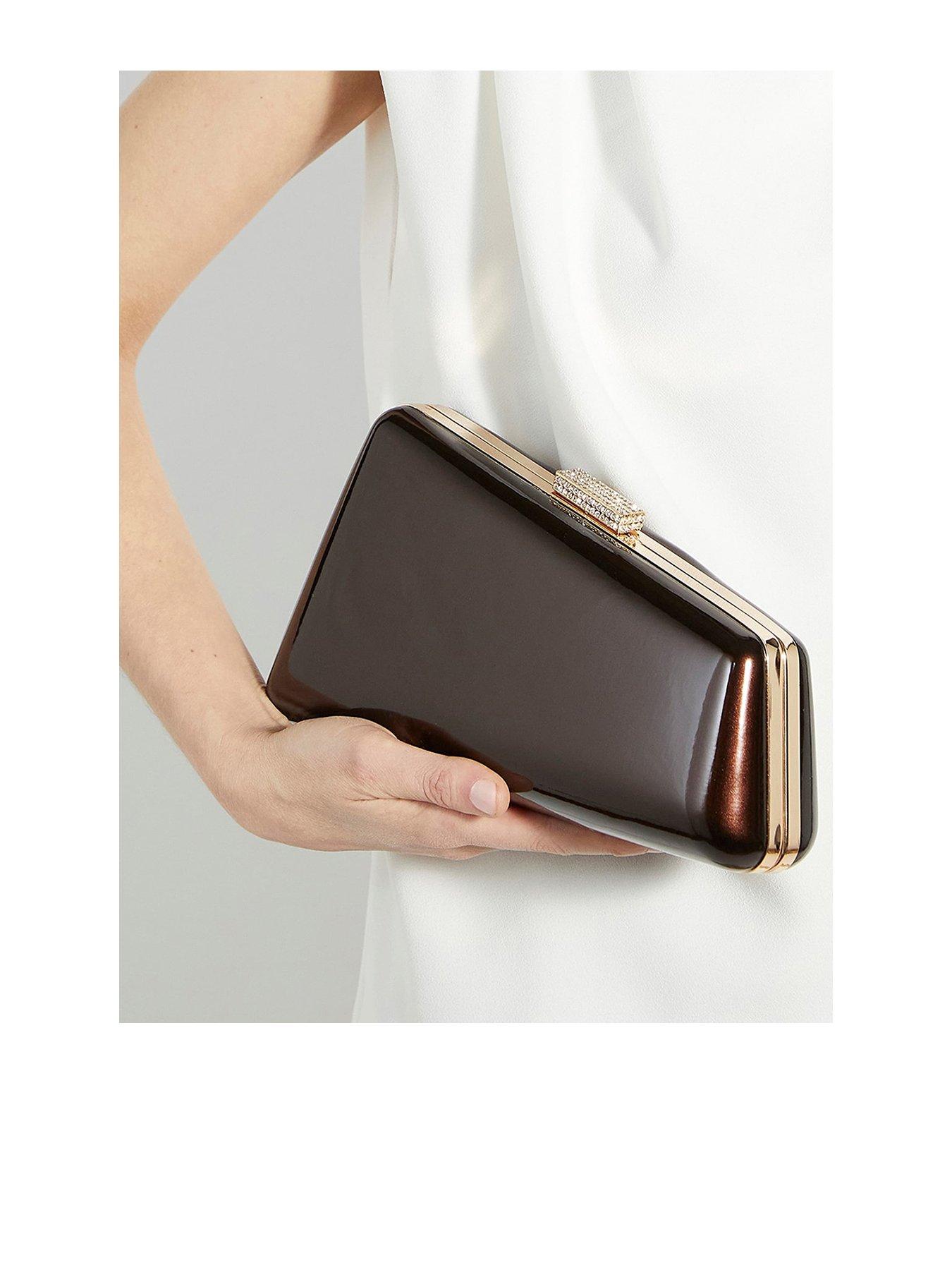undefined Balancing Clutch Bag - Brown