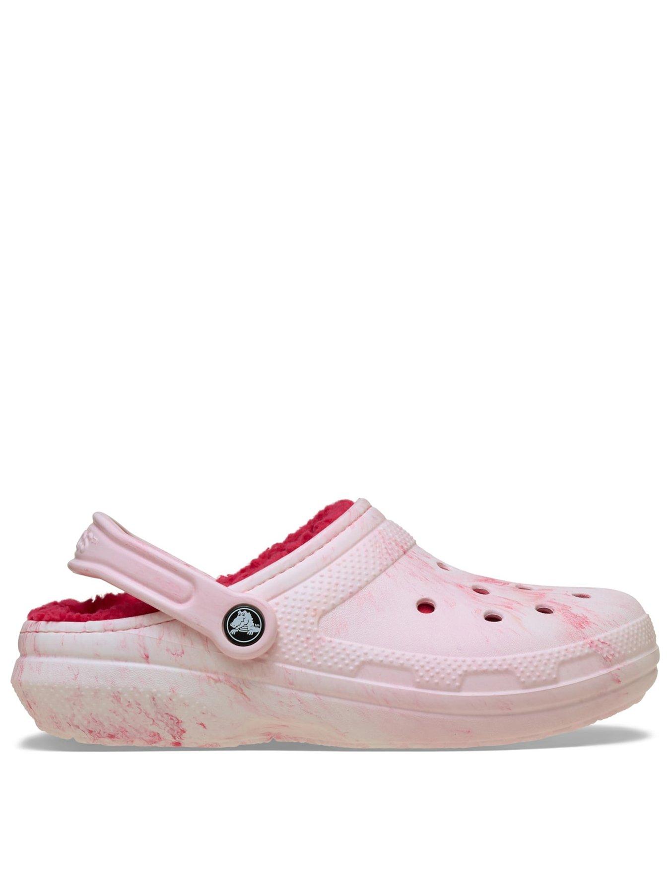 Crocs Classic Lined Watercolour Clog - Powder Pink Swirl | Very