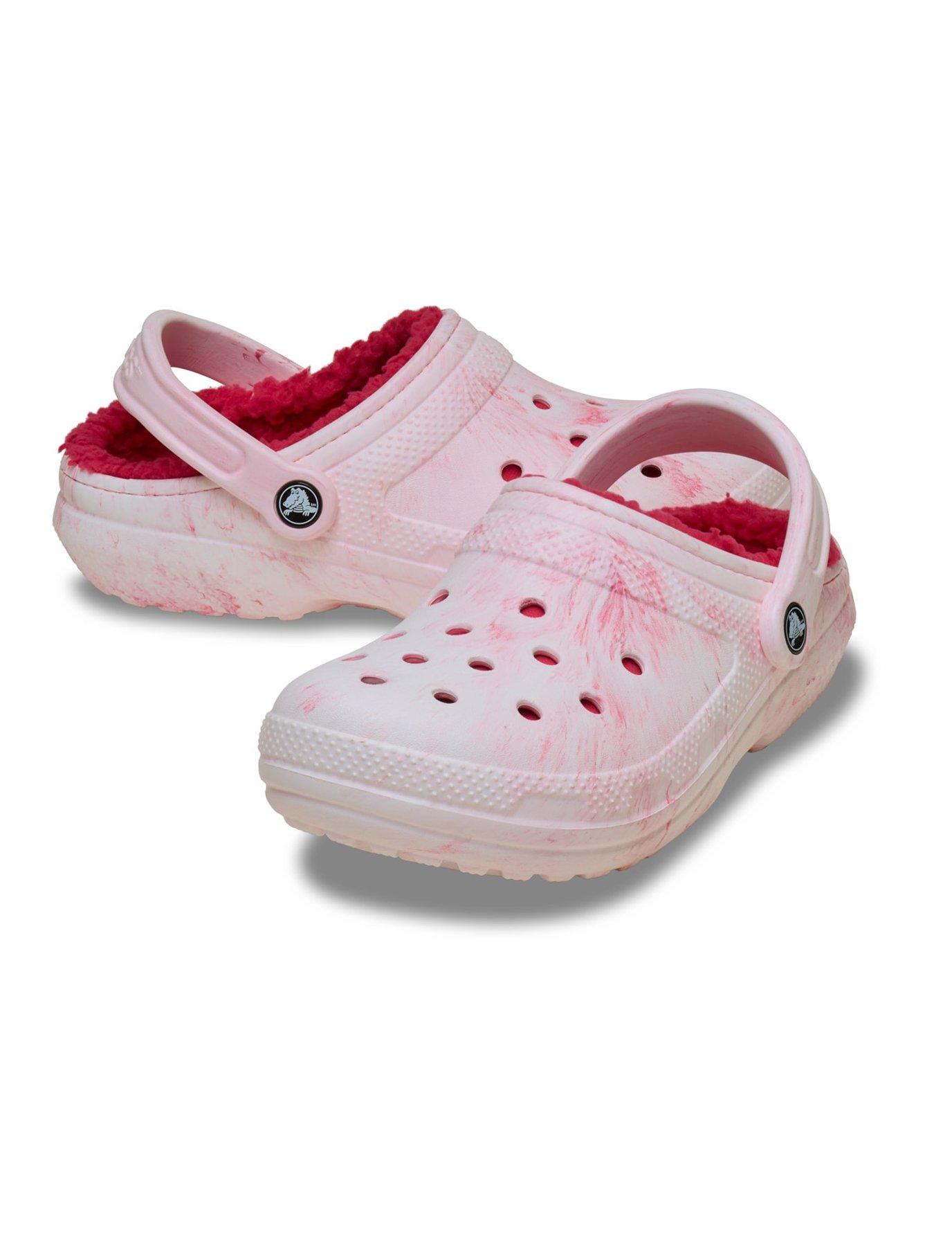 Crocs Classic Lined Watercolour Clog - Powder Pink Swirl | Very