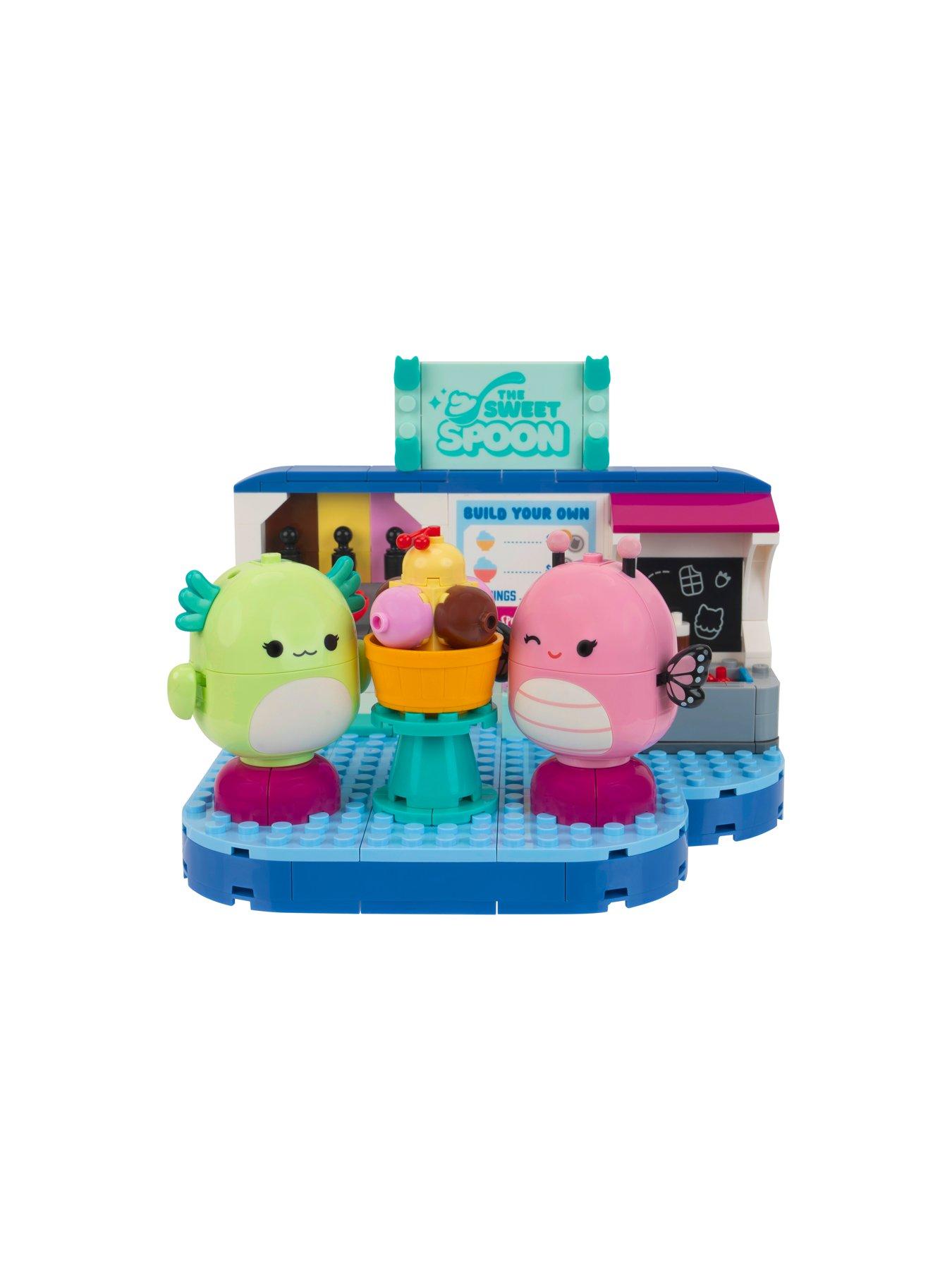 Image 7 of 8 of BLDR Squishmallows Frozen Yoghurt Fun Building Set - Andreina the Butterfly + Mipsy the Axolotl Buildable Figures