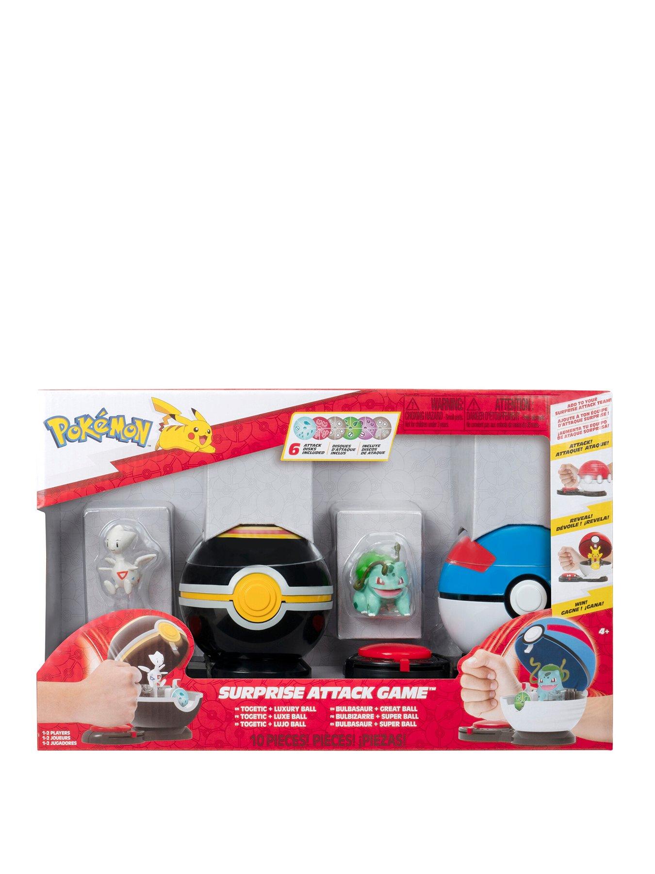 Pokemon PKW - Game (Pokemon Surprise Attack Game) Togetic with Stand & Bulbasaur #3 with Luxury Ball & Great Ball - Fairy, Flying, Poison, Grass Disks - W4