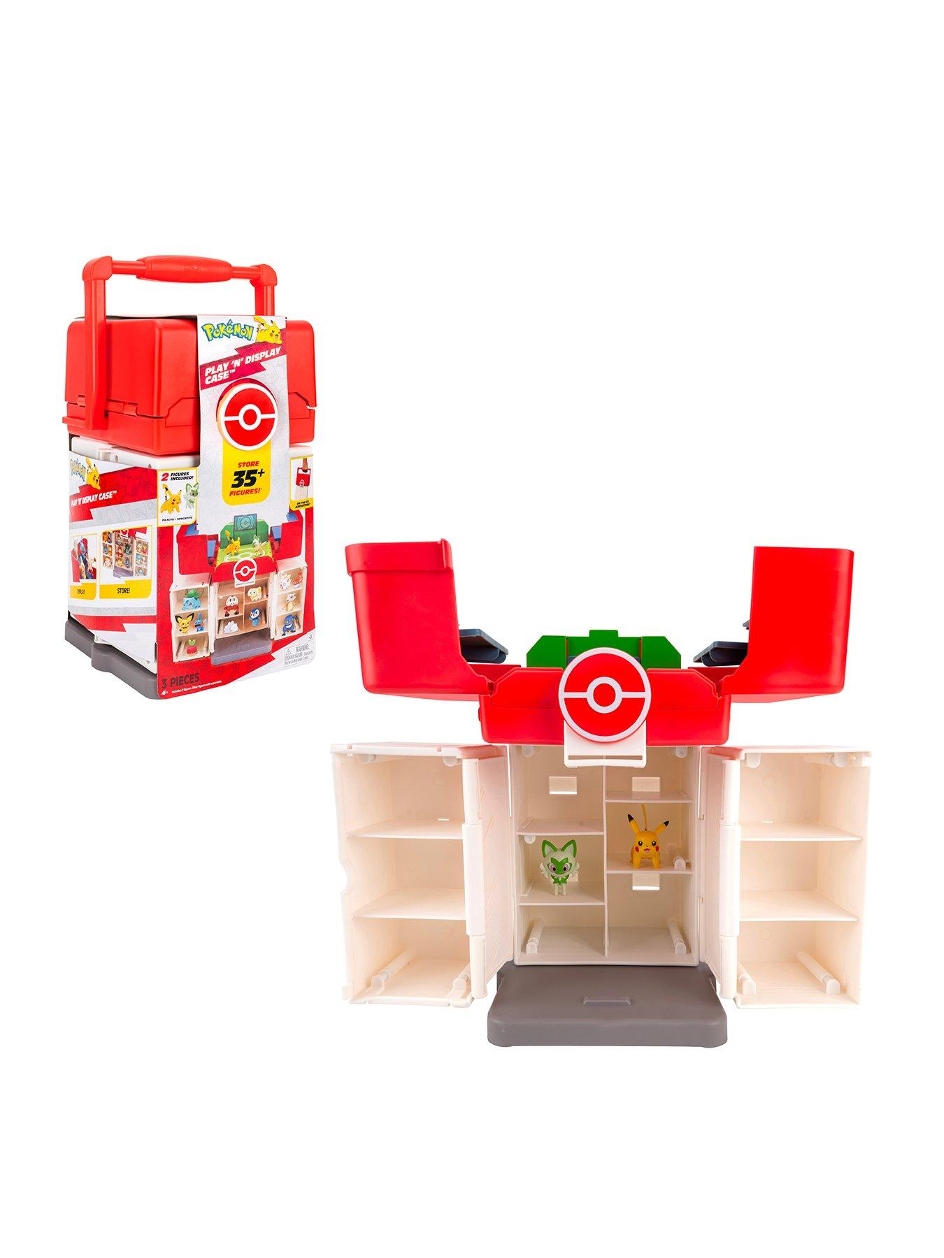 Pokemon Pokémon Play 'N' Display Case - Multi-Level Storage Unit with Rooftop Arena and Space for 35+ 2-Inch Battle Figures