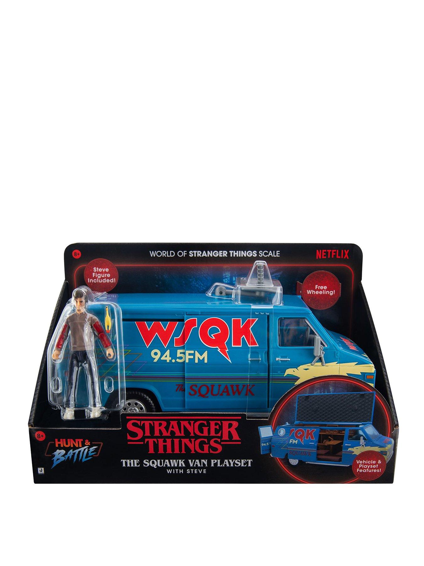 Stranger Things WSQK Van Playset with 8-Inch Vehicle