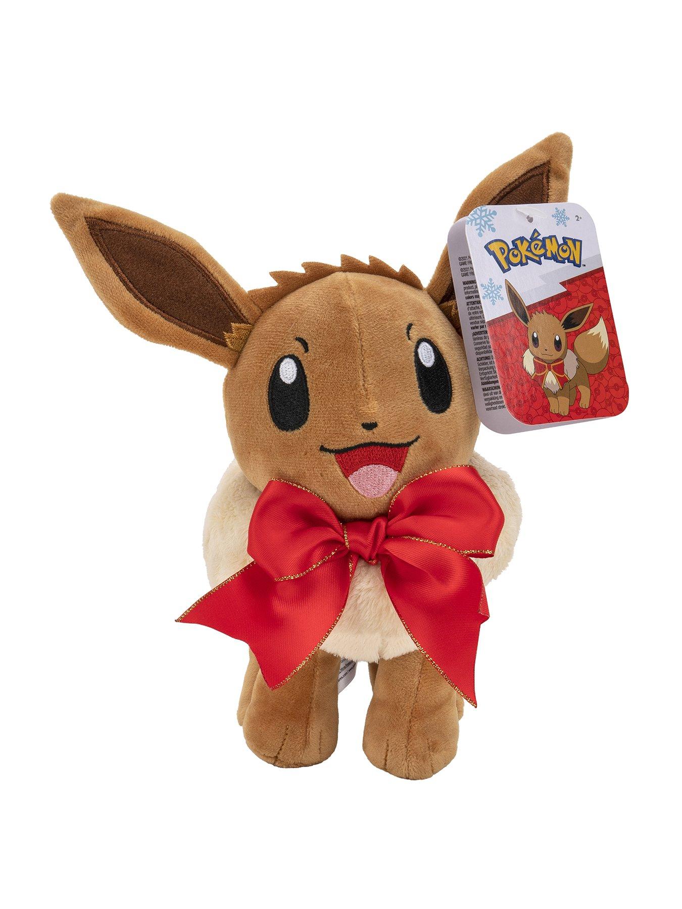 Pokemon Eevee 8-Inch Plush with Holiday Bow