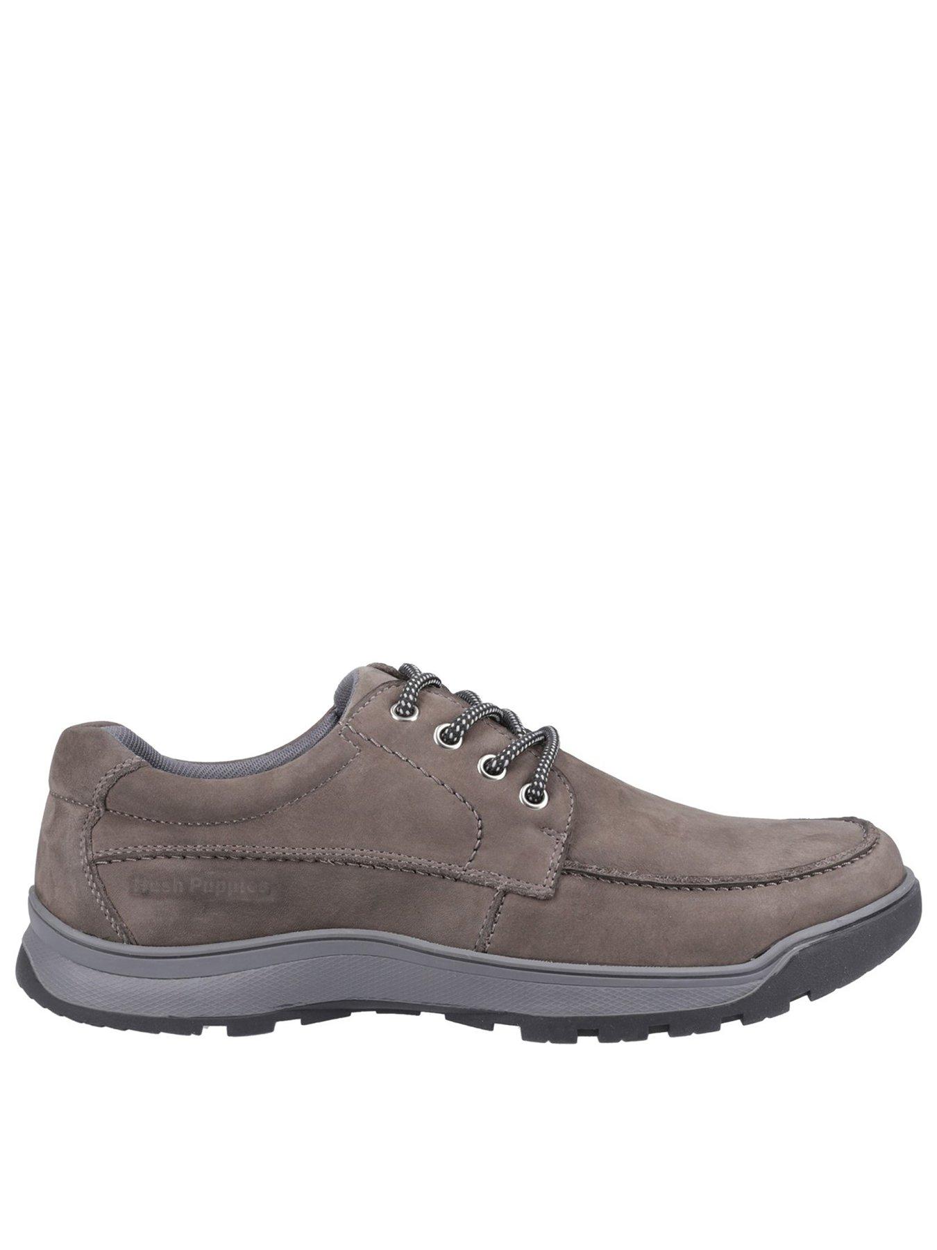 Hush Puppies Tucker Lace Up Shoes, Grey, Size 7, Men