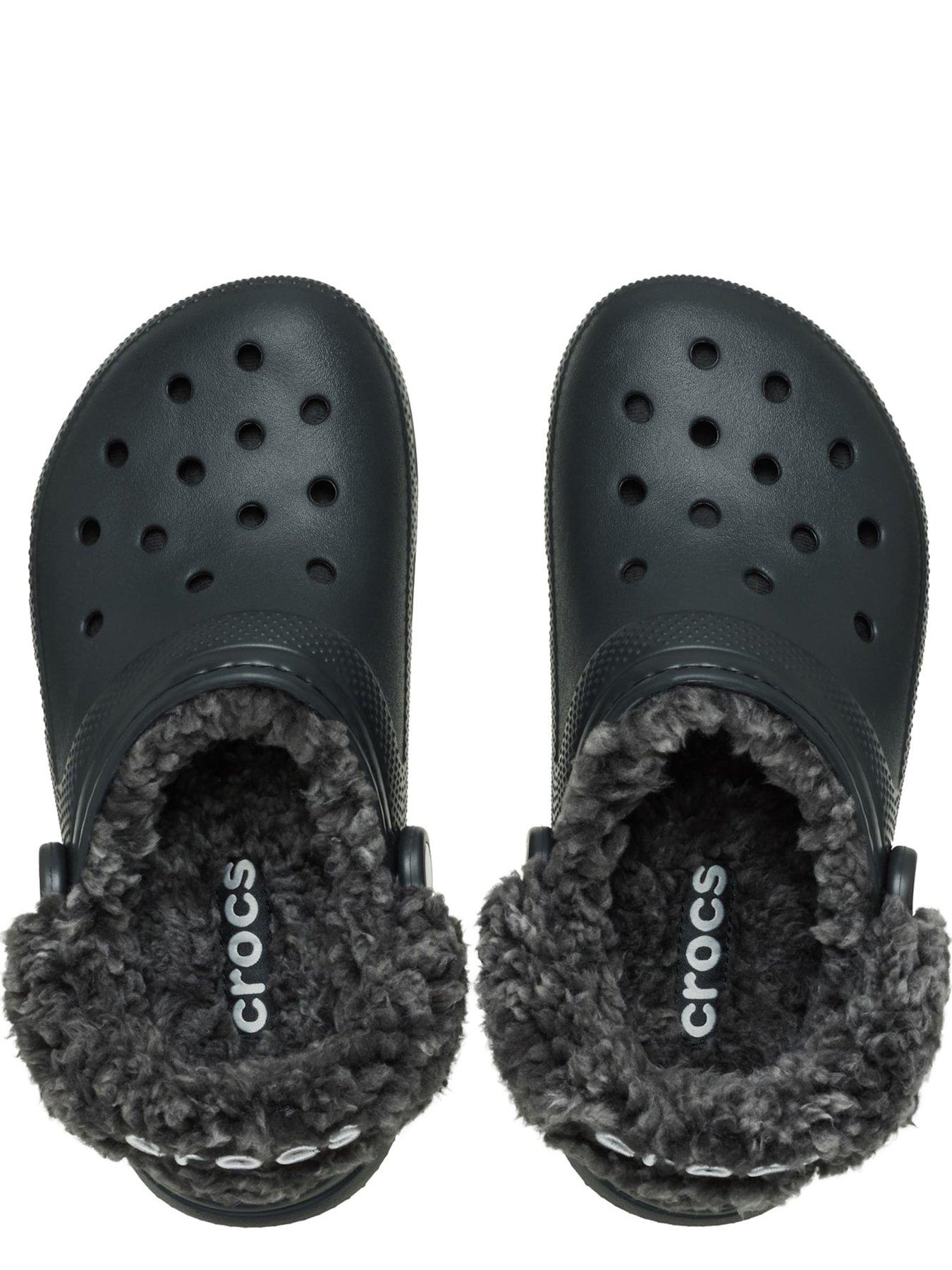 Image 4 of 7 of Crocs Mens Classic Fleece Lined Clog - Black