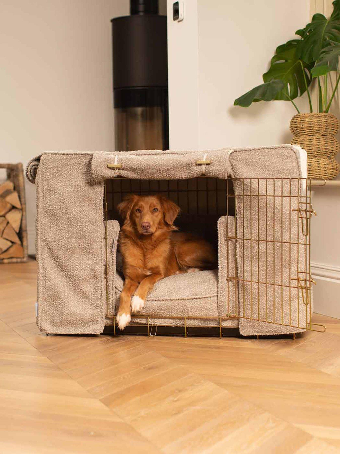 Lords and Labradors L & L Full Crate Set Mink Boucle Gold Crate