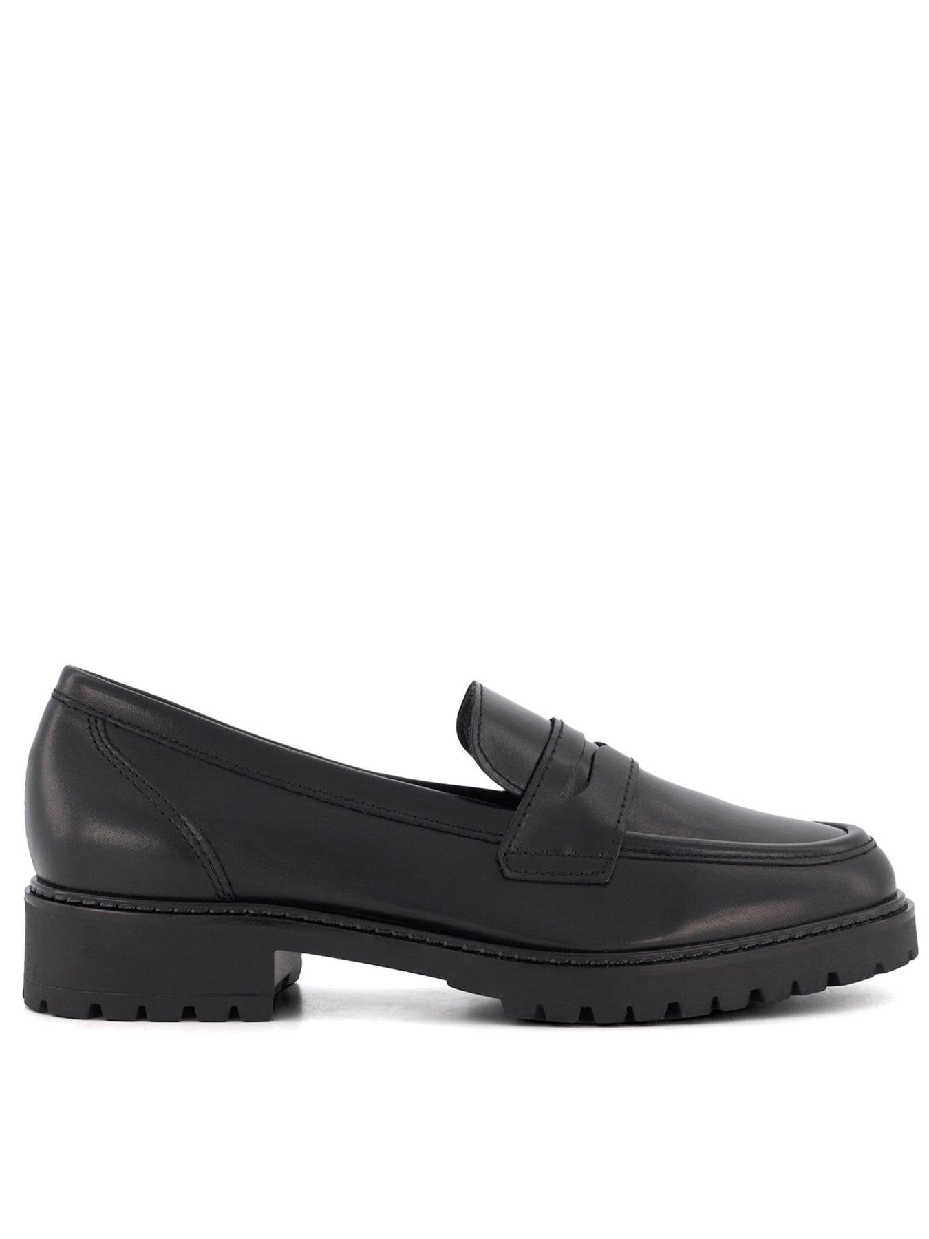 undefined Gild Chunky Leather Loafers - Black