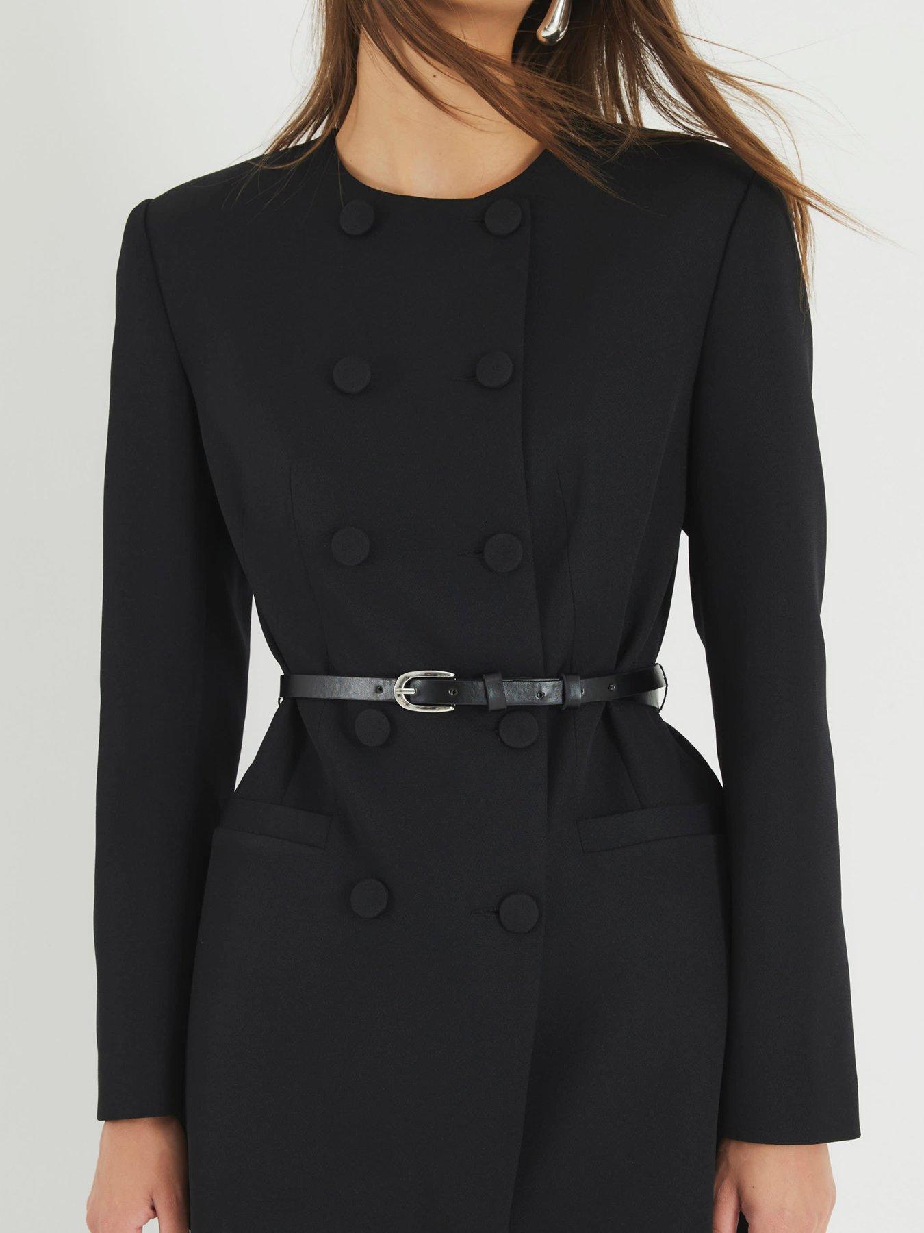 Image 4 of 4 of River Island Structured Blazer - Black