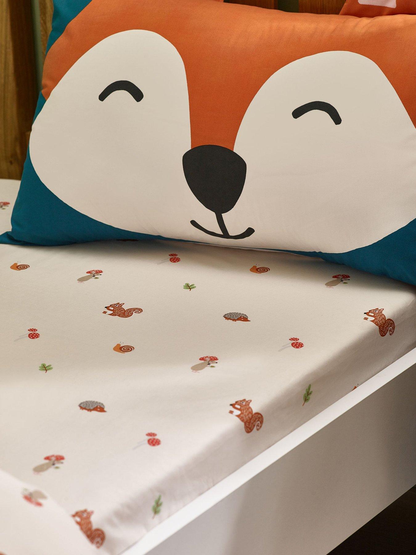 undefined Fox And Woodland Friends Fitted Sheet