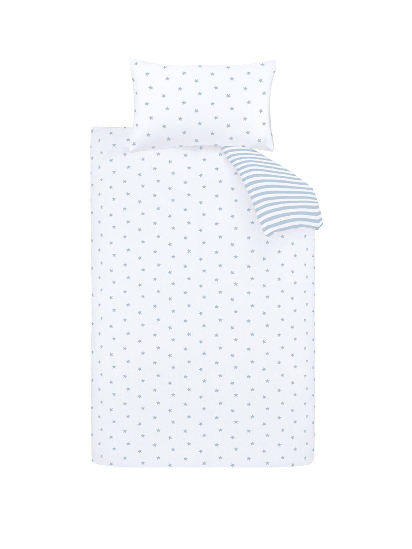 Image 2 of 6 of Bianca Mini Star &amp; Stripes 100% Cotton Duvet Set- Blue
