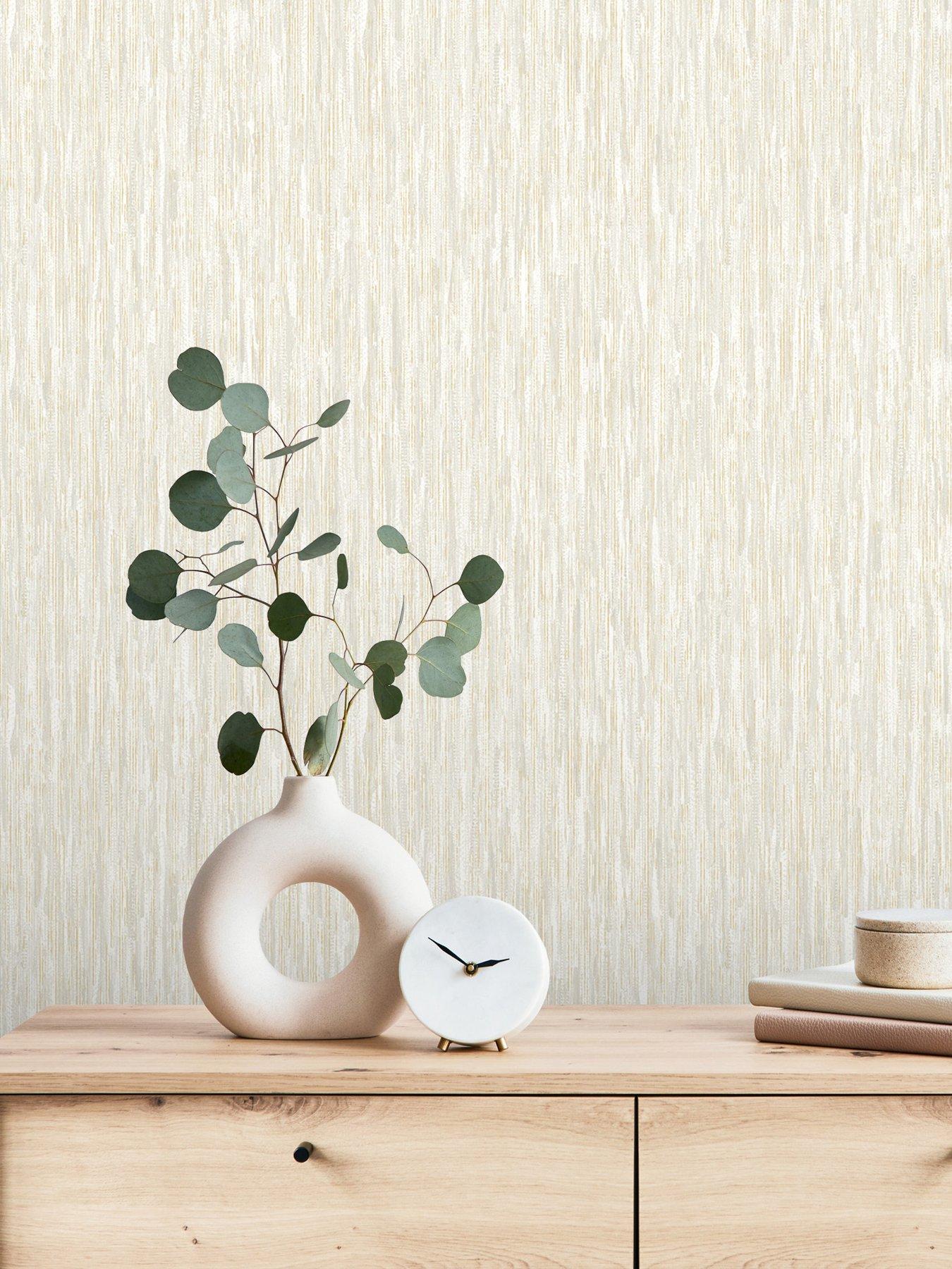 Image 1 of 6 of Rasch Rosalie Texture Wallpaper - Cream