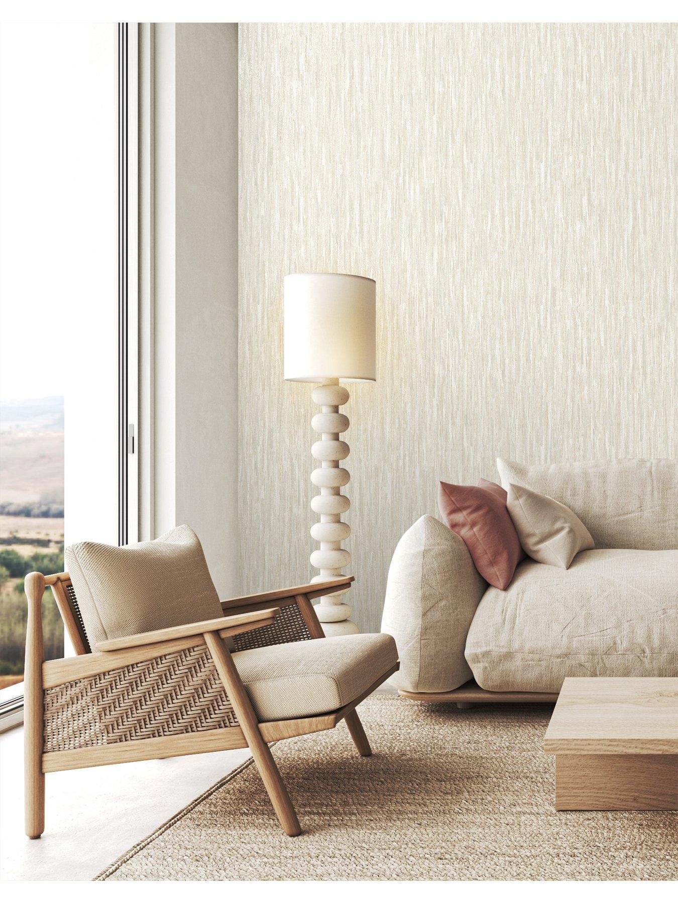 Image 4 of 6 of Rasch Rosalie Texture Wallpaper - Cream