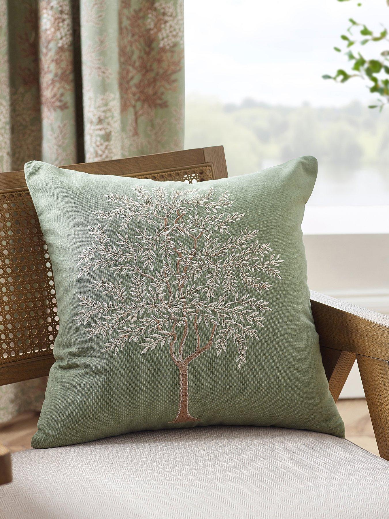 Image 1 of 3 of Catherine Lansfield Woodland Trees Cushion- 45x45cm