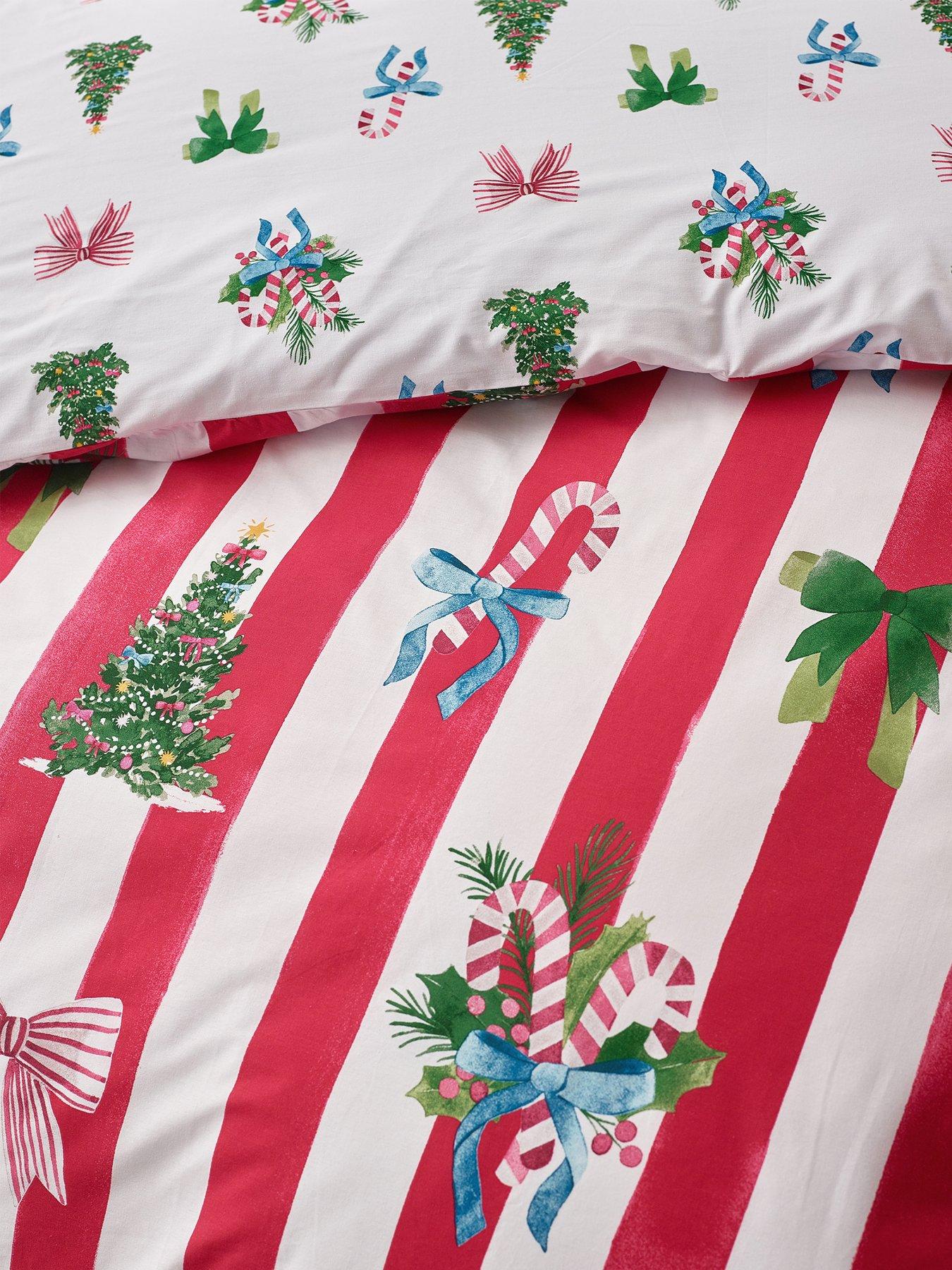 Image 6 of 6 of Catherine Lansfield Christmas Stripe Duvet Set